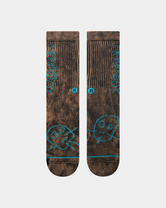 Stance Trashboy Crewcut Socks Black sold by Culture Kings