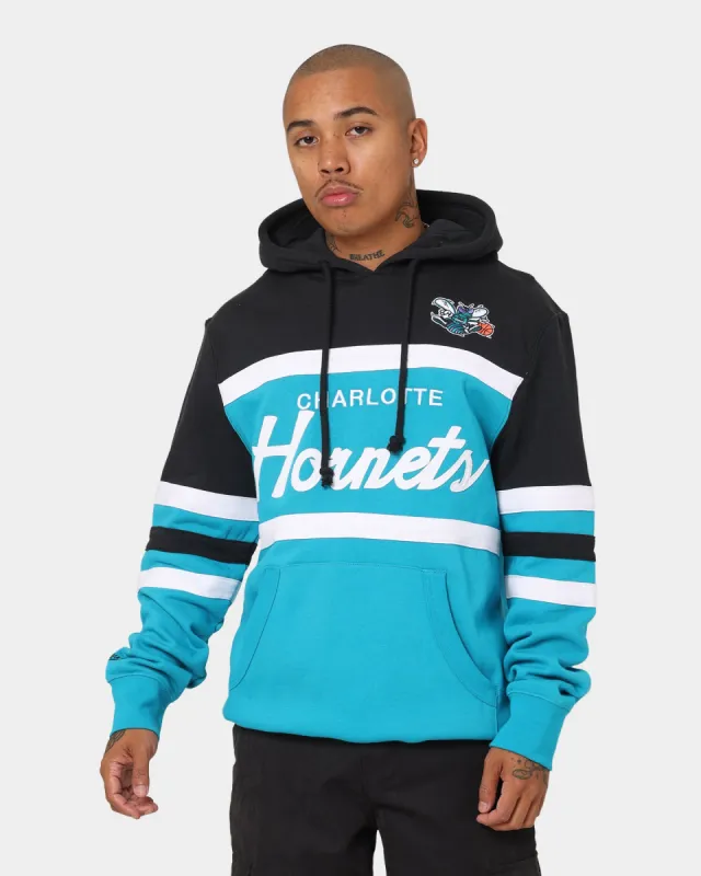 Mitchell & Ness Charlotte Hornets Head Coach Hoodie Teal sold by Culture Kings