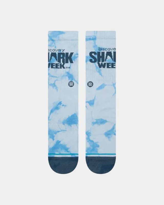 Stance Shark Week Crewcut Socks Blue sold by Culture Kings
