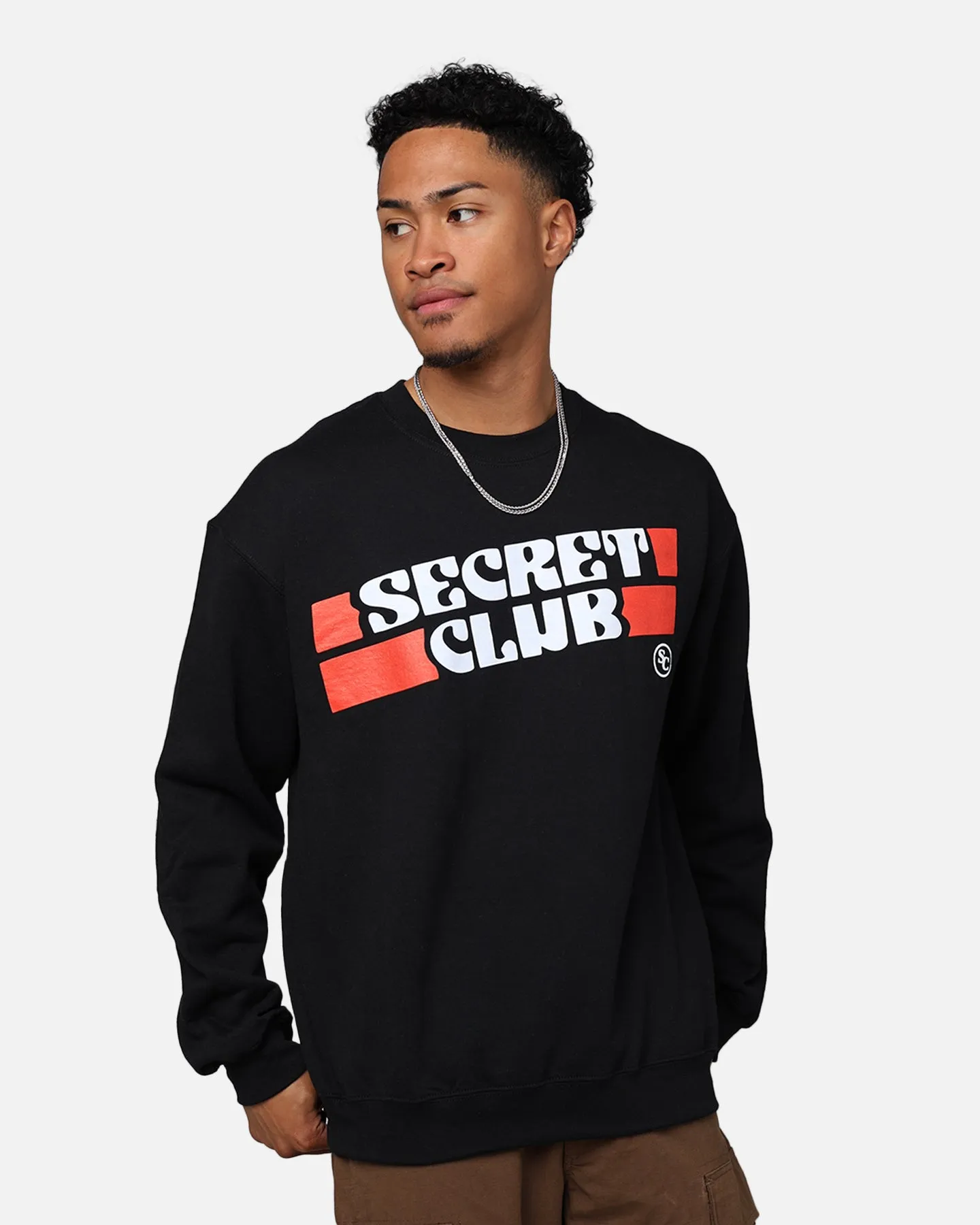 Secret Club Tag Crewneck Black sold by Culture Kings
