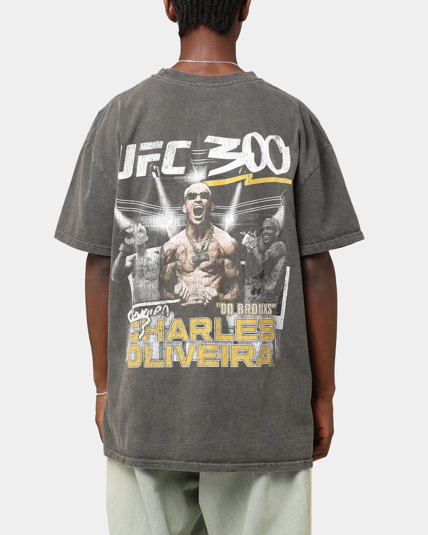 UFC By Culture Kings Charles "Do Bronxs" Oliveira 300 Heavyweight T-Shirt Black Wash sold by Culture Kings