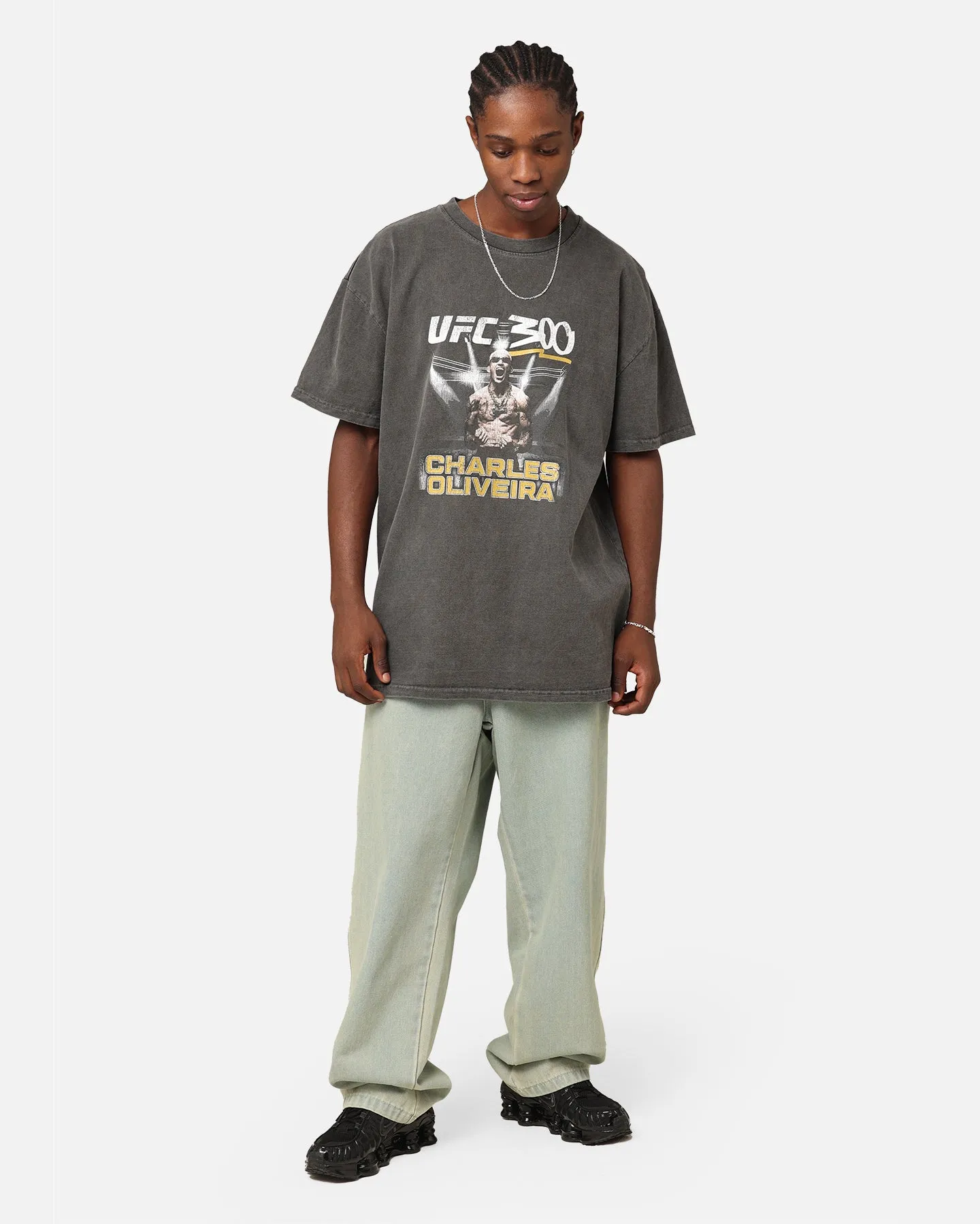 UFC By Culture Kings Charles "Do Bronxs" Oliveira 300 Heavyweight T-Shirt Black Wash sold by Culture Kings product image thumbnail 4