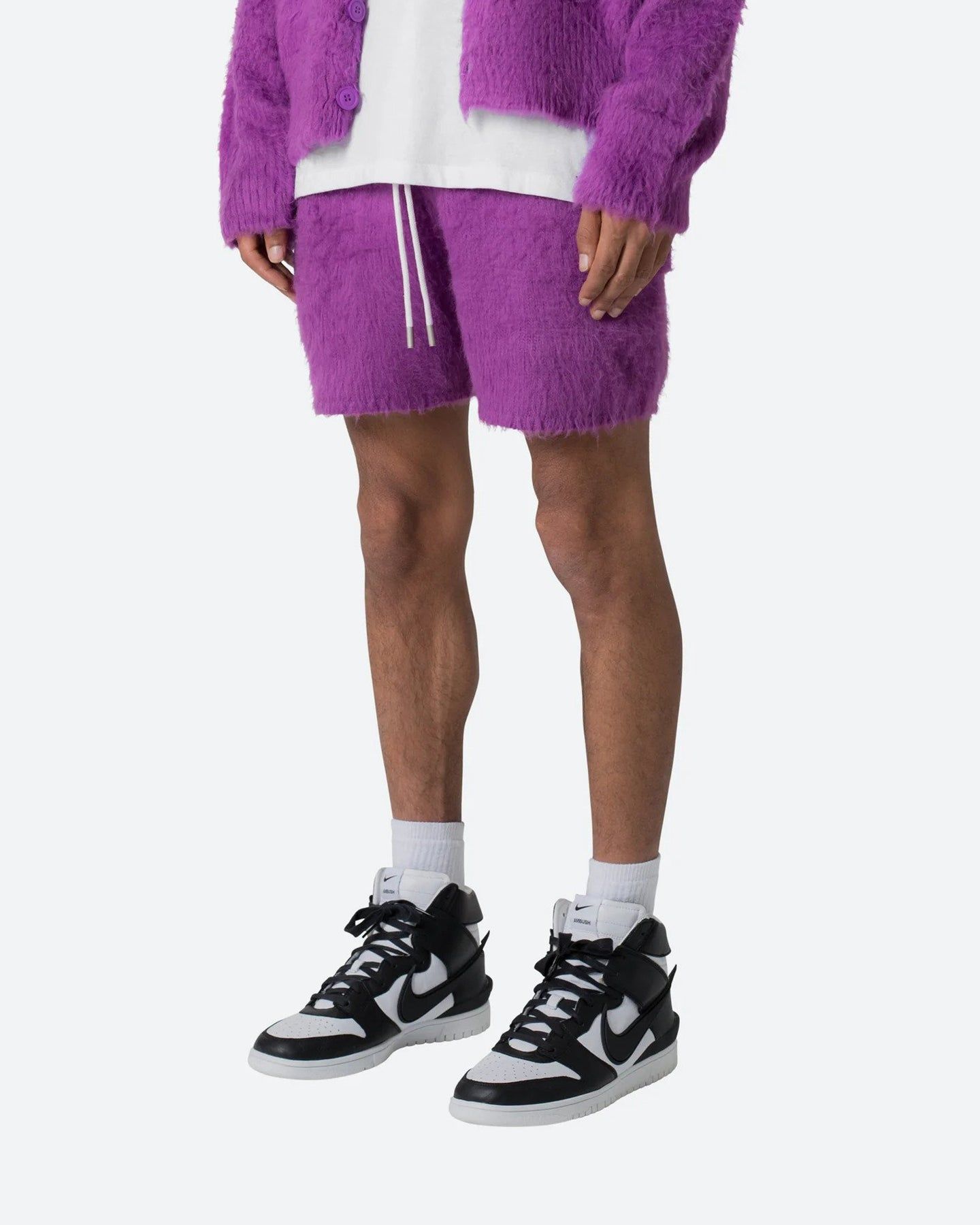 MNML Fuzzy Sweat Shorts Purple sold by Culture Kings product image thumbnail 2