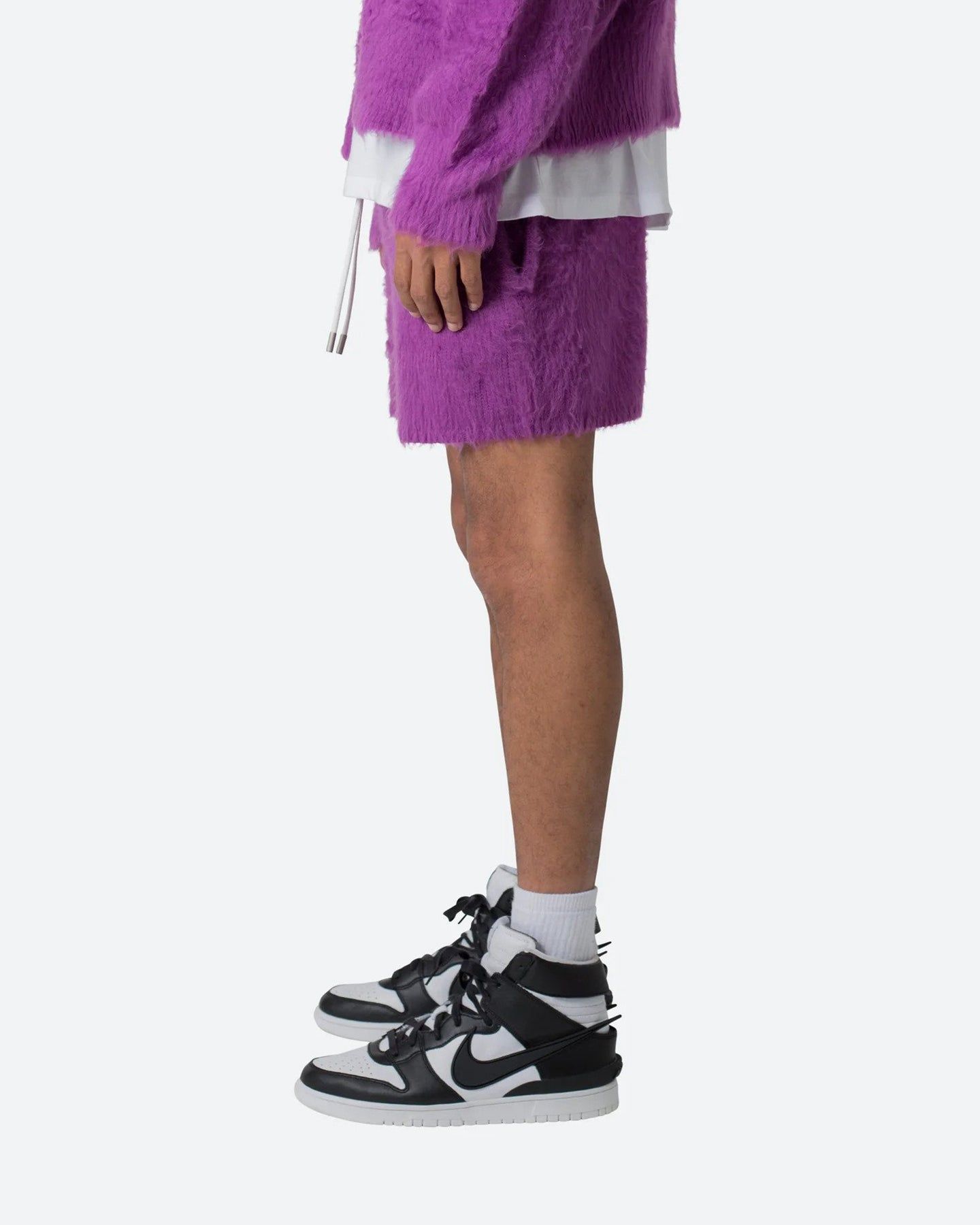 MNML Fuzzy Sweat Shorts Purple sold by Culture Kings product image thumbnail 3