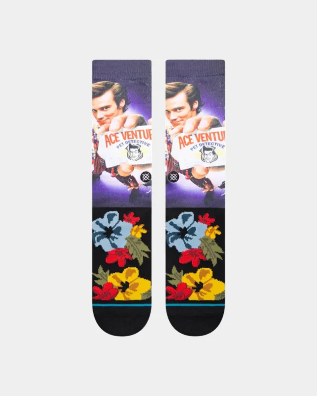 Stance X Ace Ventura:Pet Detective Pet Detective Crewcut Socks Black sold by Culture Kings