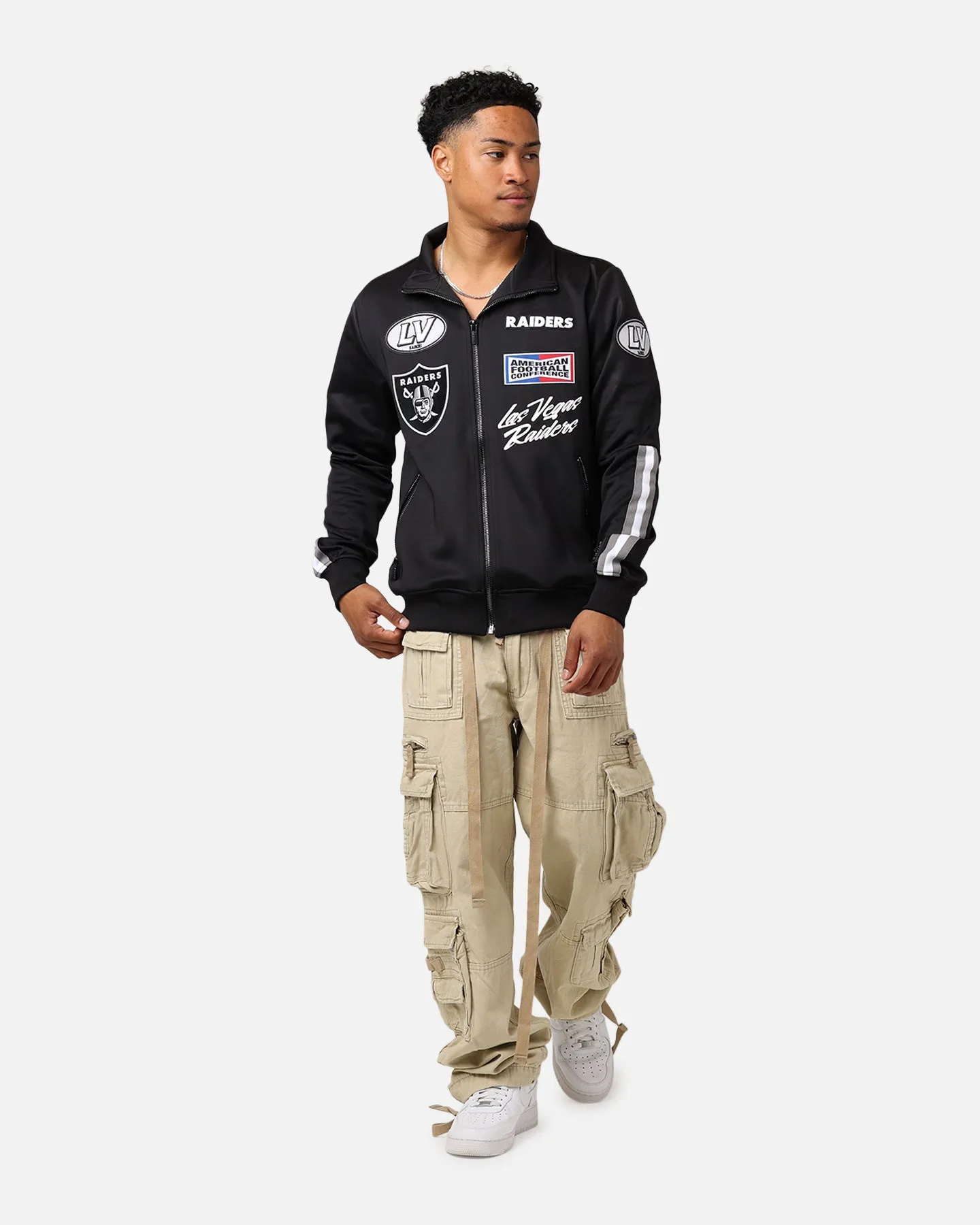 Pro Standard Las Vegas Raiders Fast Lane Track Jacket Black sold by Culture Kings product image thumbnail 3