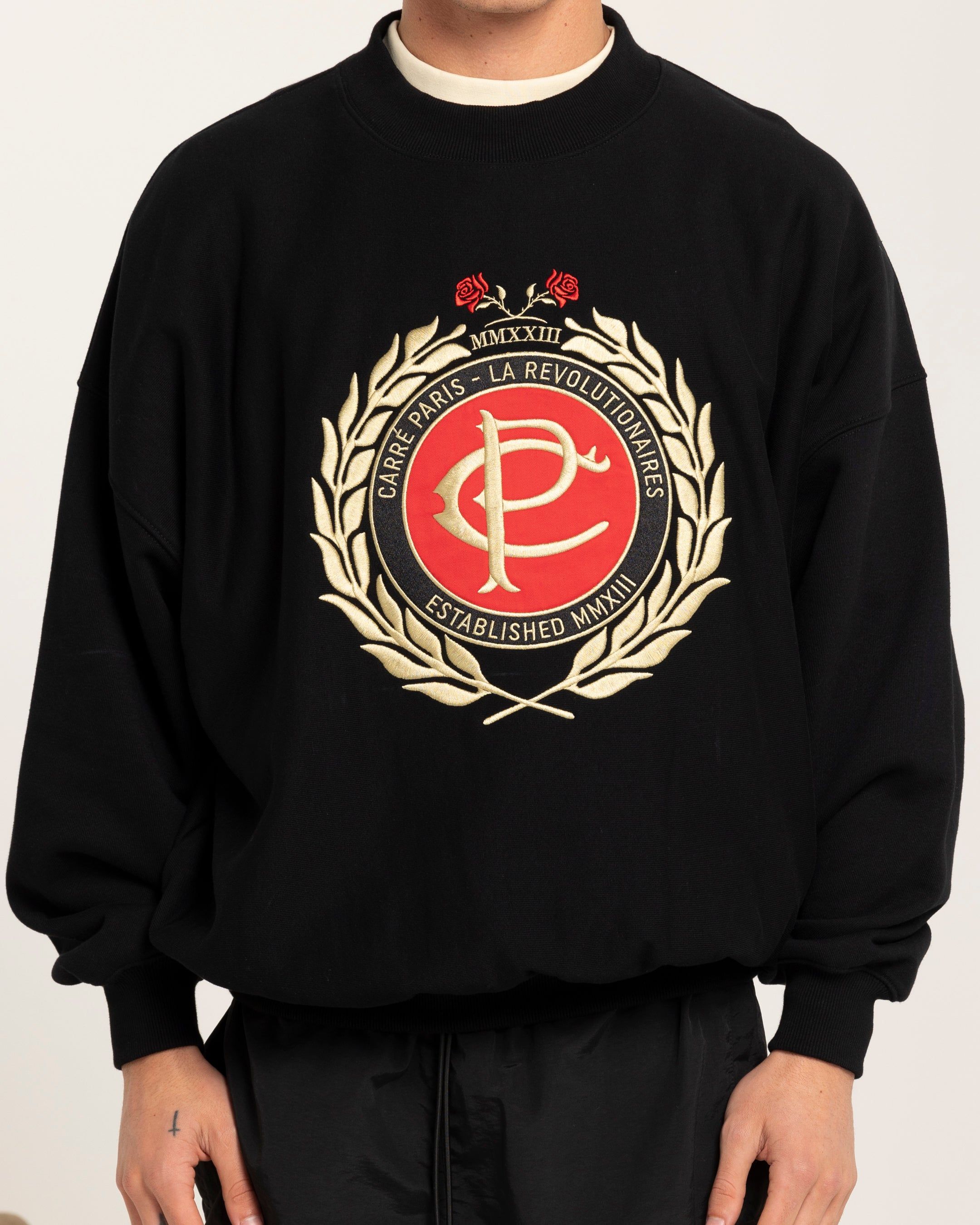 Carre Heritage Oversized Crewneck Black sold by Culture Kings product image thumbnail 3