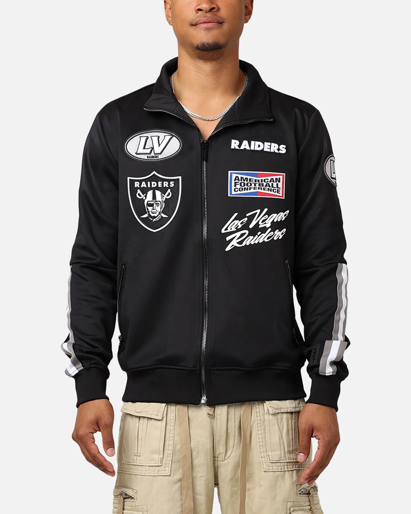 Pro Standard Las Vegas Raiders Fast Lane Track Jacket Black sold by Culture Kings