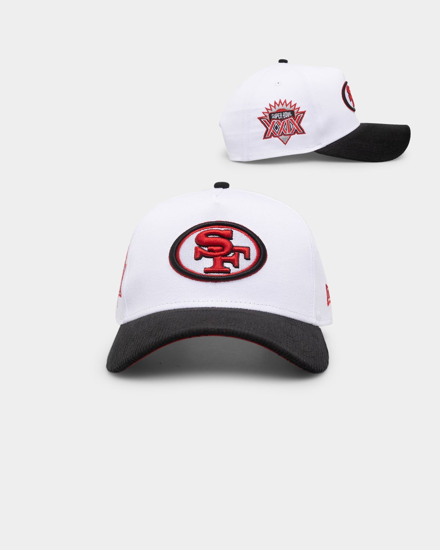 New Era San Francisco 49ers 'Fire Red' 9FORTY A-Frame Snapback White/Black sold by Culture Kings