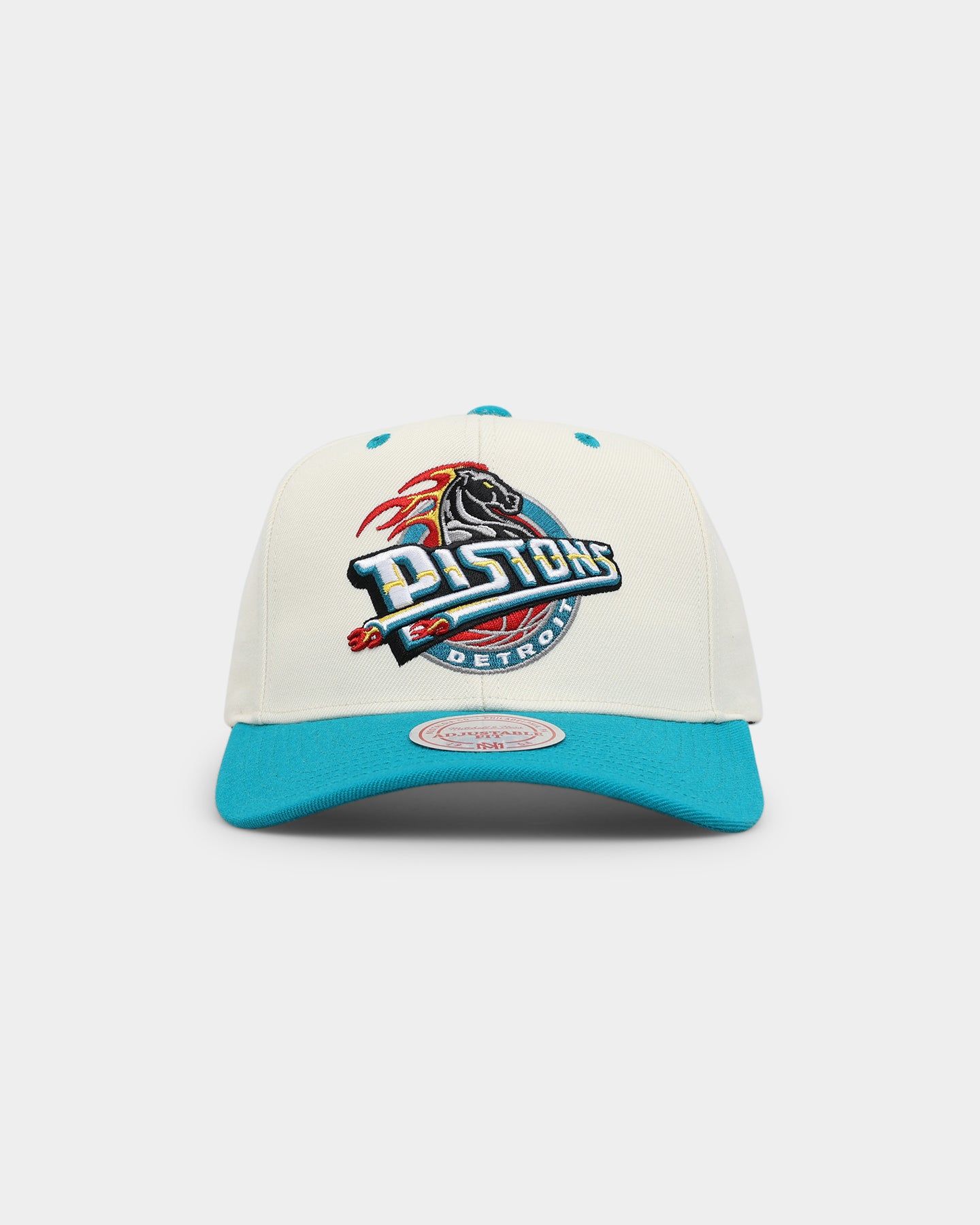 Mitchell & Ness Detroit Pistons Go Team Go OG Snapback Vintage Cream sold by Culture Kings