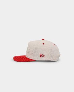 New Era Redcliffe Dolphins 'NRL Retro Script Corduroy' Golfer Snapback Chrome White sold by Culture Kings