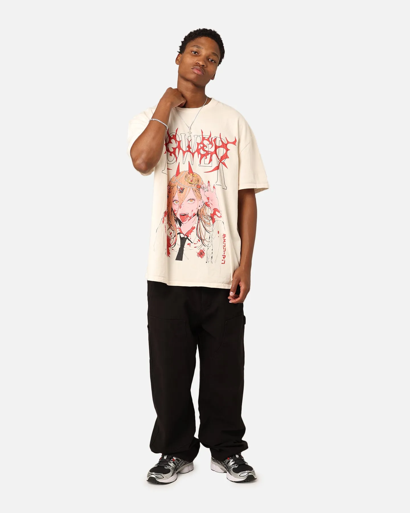 Goat Crew X Chainsaw Man Power Heavyweight T-Shirt Off White sold by Culture Kings product image thumbnail 3