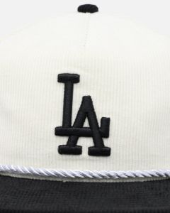 New Era Los Angeles Dodgers '2-Tone Corduroy' Golfer Snapback Chrome/Black sold by Culture Kings