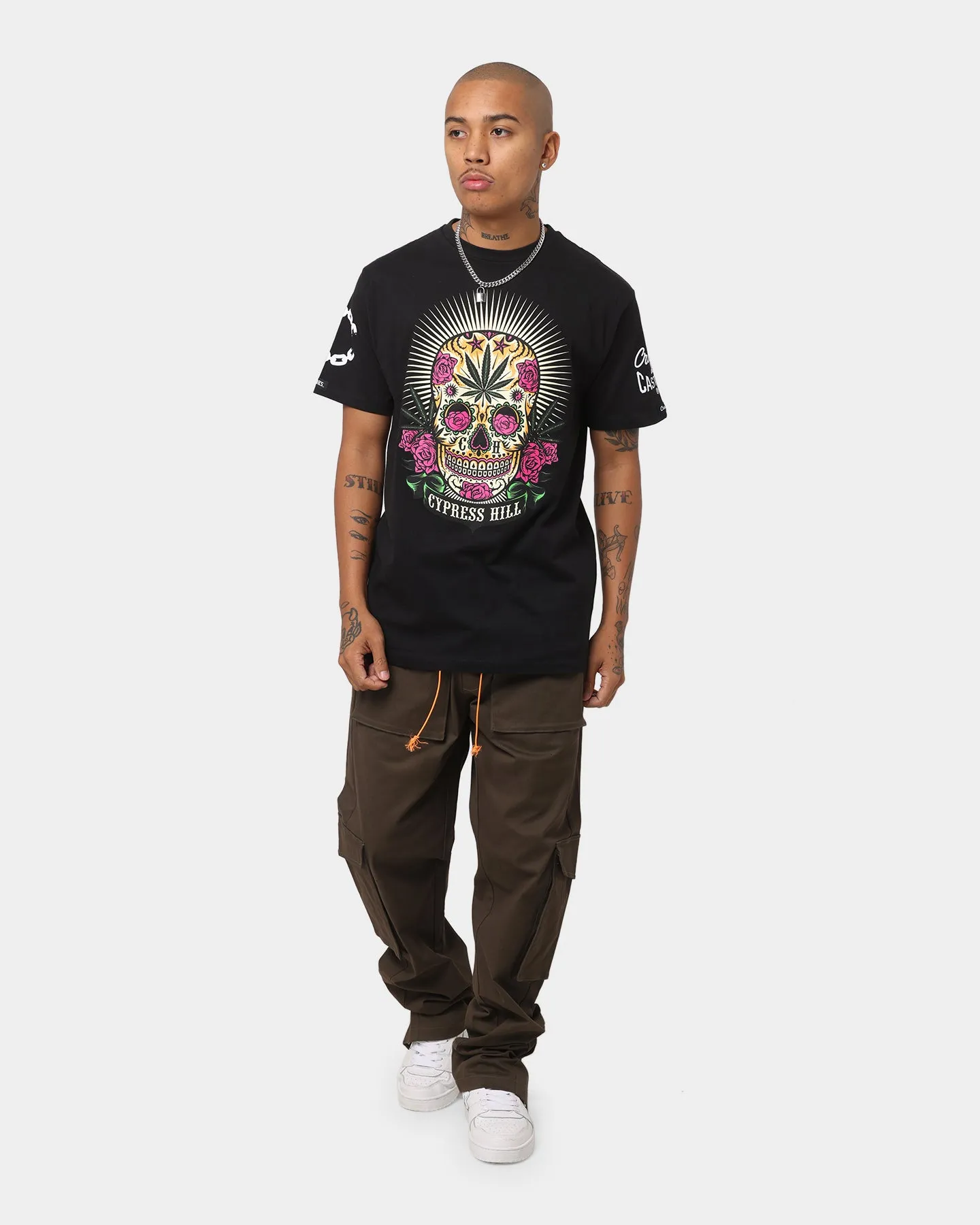 Crooks & Castles Cypress Hill Skull T-Shirt Black sold by Culture Kings product image thumbnail 2