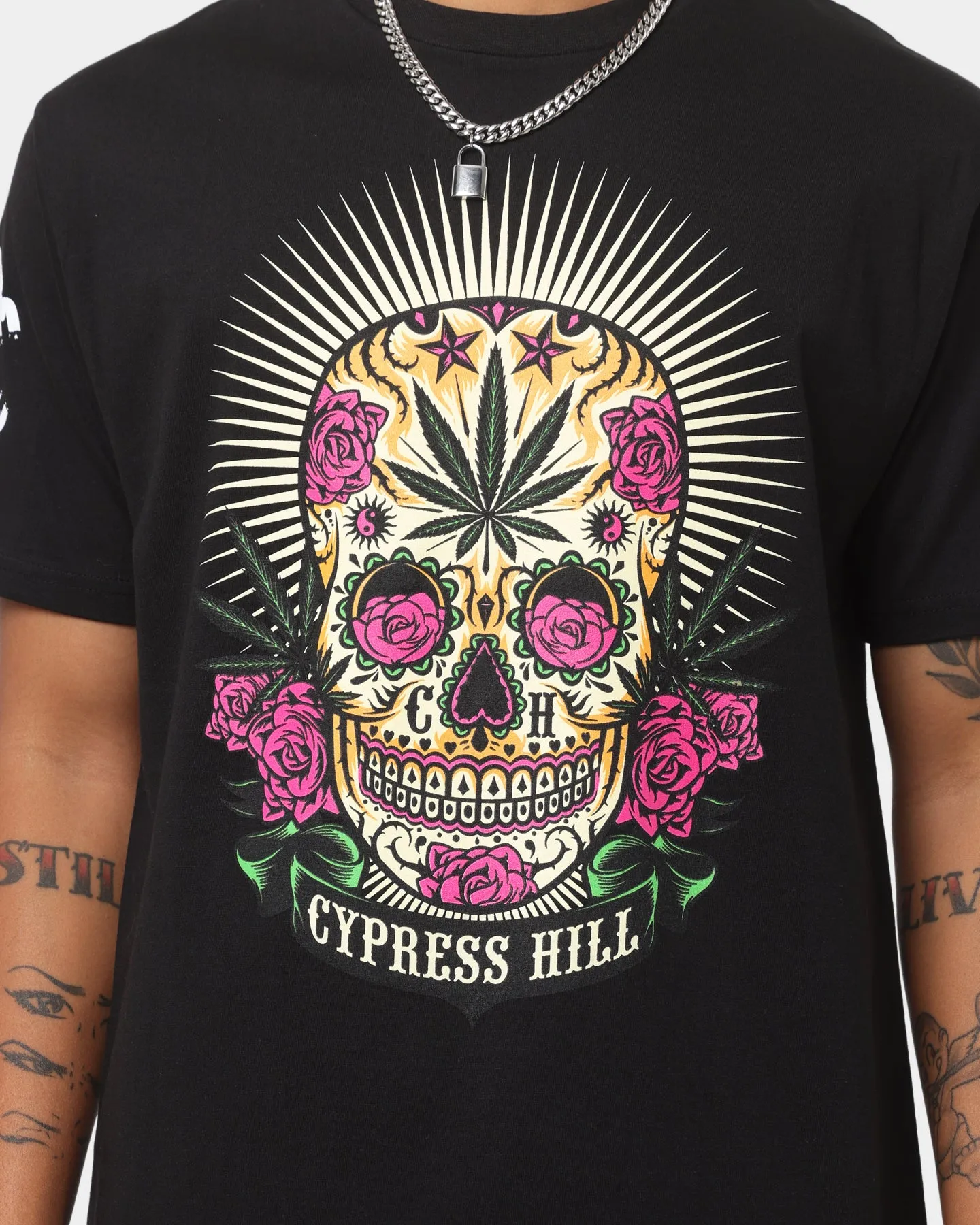 Crooks & Castles Cypress Hill Skull T-Shirt Black sold by Culture Kings product image thumbnail 3