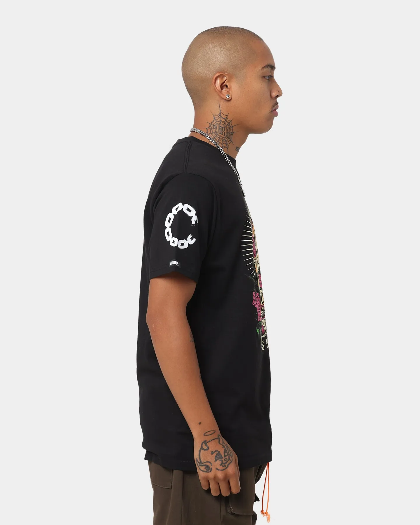 Crooks & Castles Cypress Hill Skull T-Shirt Black sold by Culture Kings product image thumbnail 5