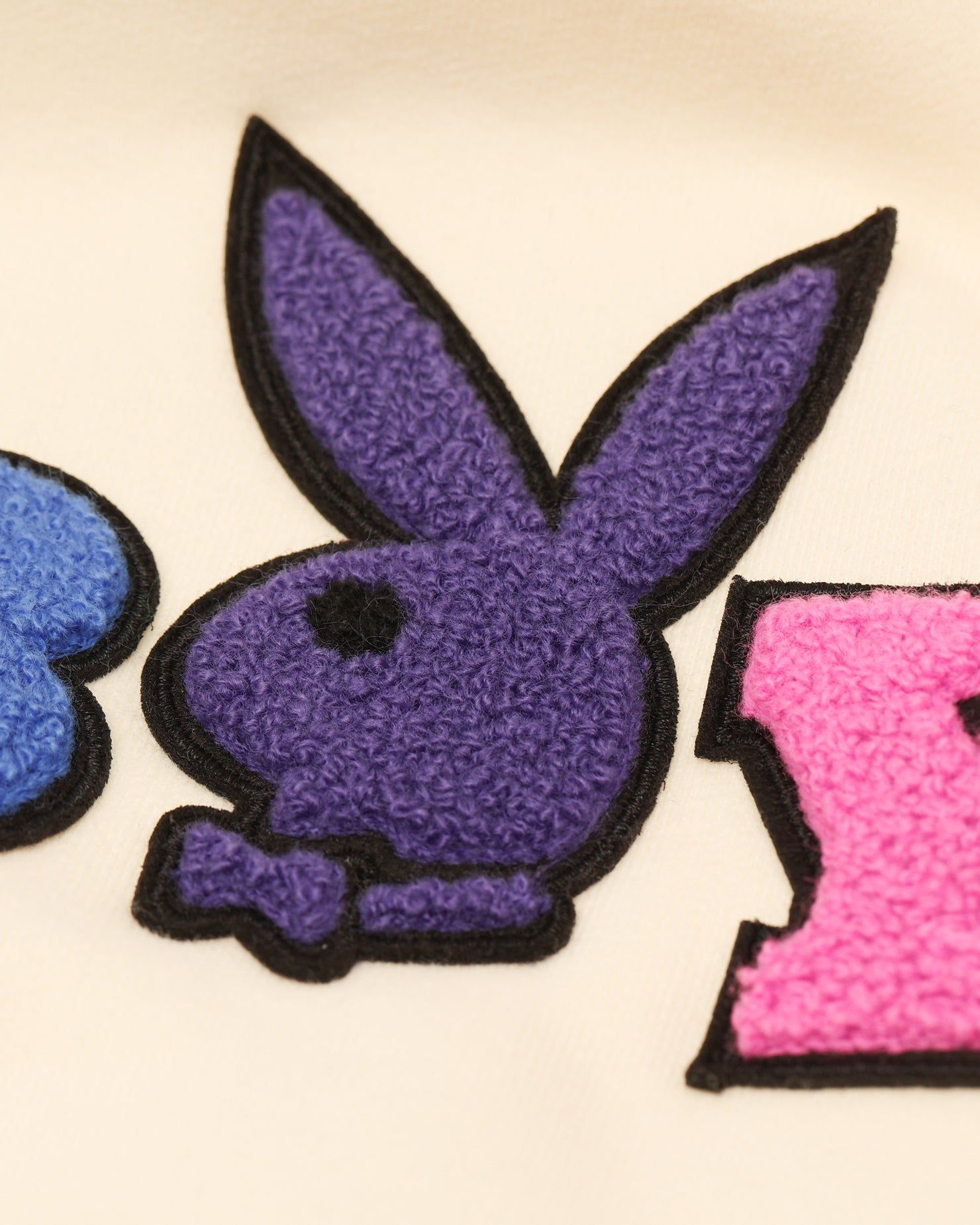 Playboy By CK Chenille Wordmark Hoodie Off White sold by Culture Kings product image thumbnail 2