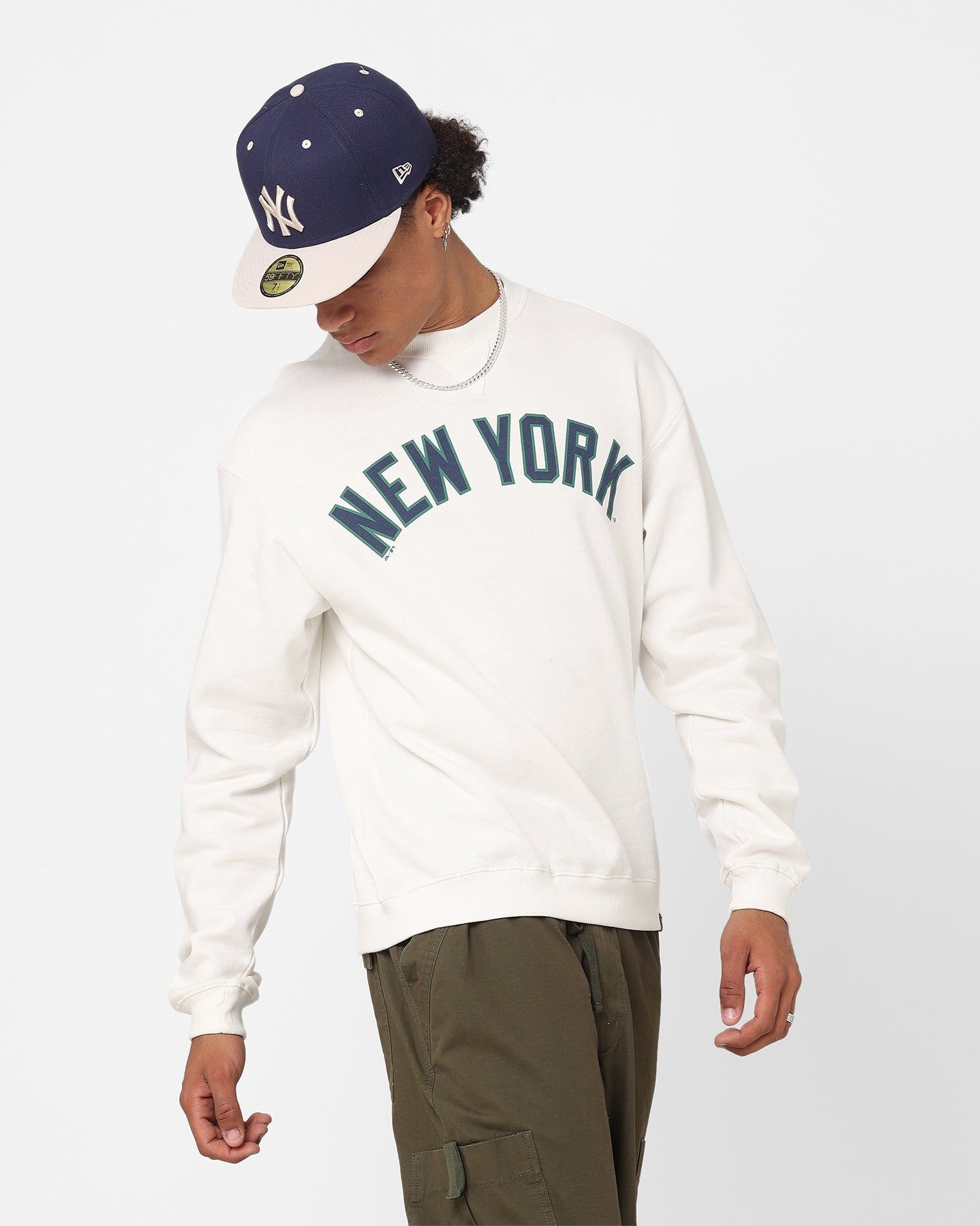 Majestic Athletic New York Yankees Heritage Crewneck Optic White sold by Culture Kings product image thumbnail 5