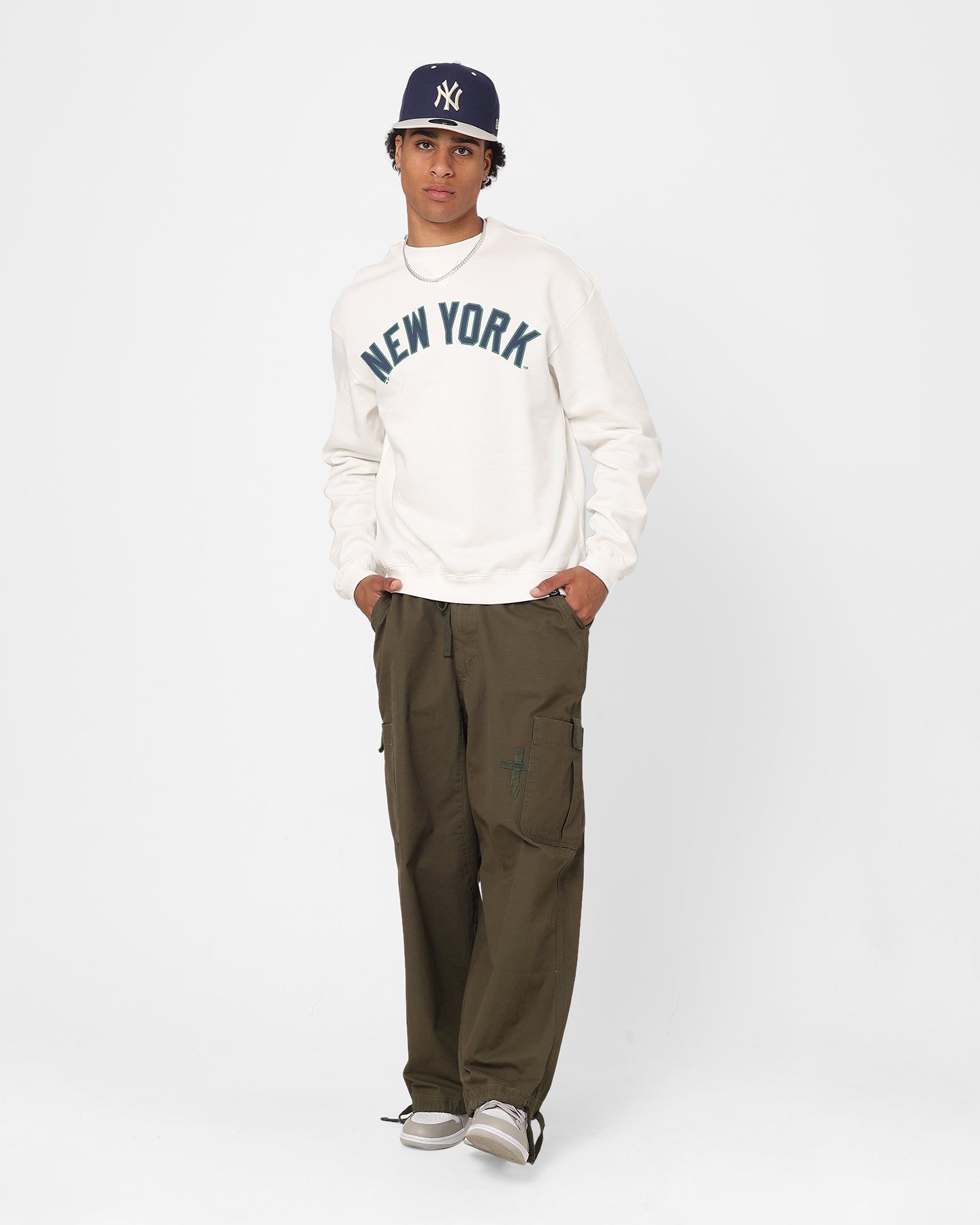 Majestic Athletic New York Yankees Heritage Crewneck Optic White sold by Culture Kings product image thumbnail 2