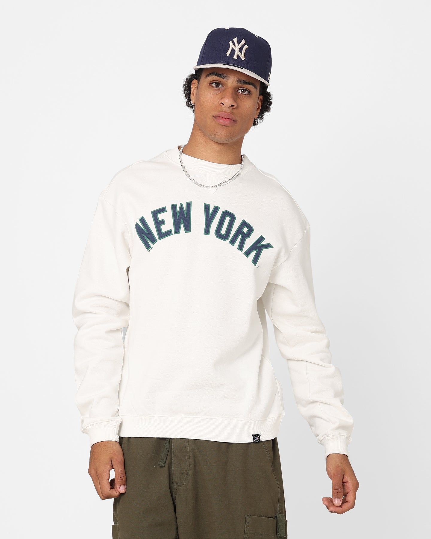 Majestic Athletic New York Yankees Heritage Crewneck Optic White sold by Culture Kings