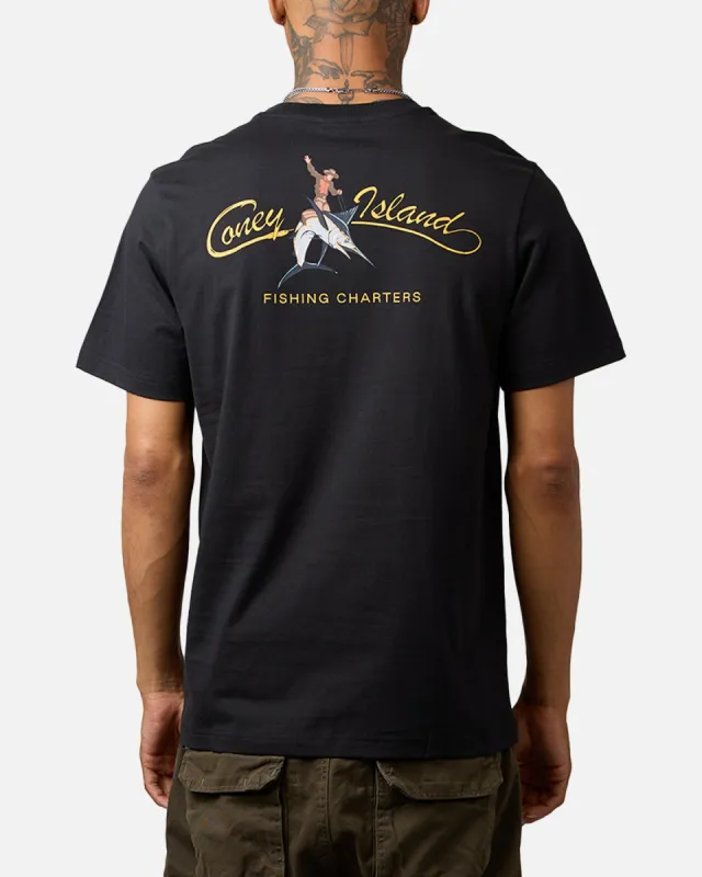 Coney Island Picnic Fishing T-Shirt Black made by Culture Kings