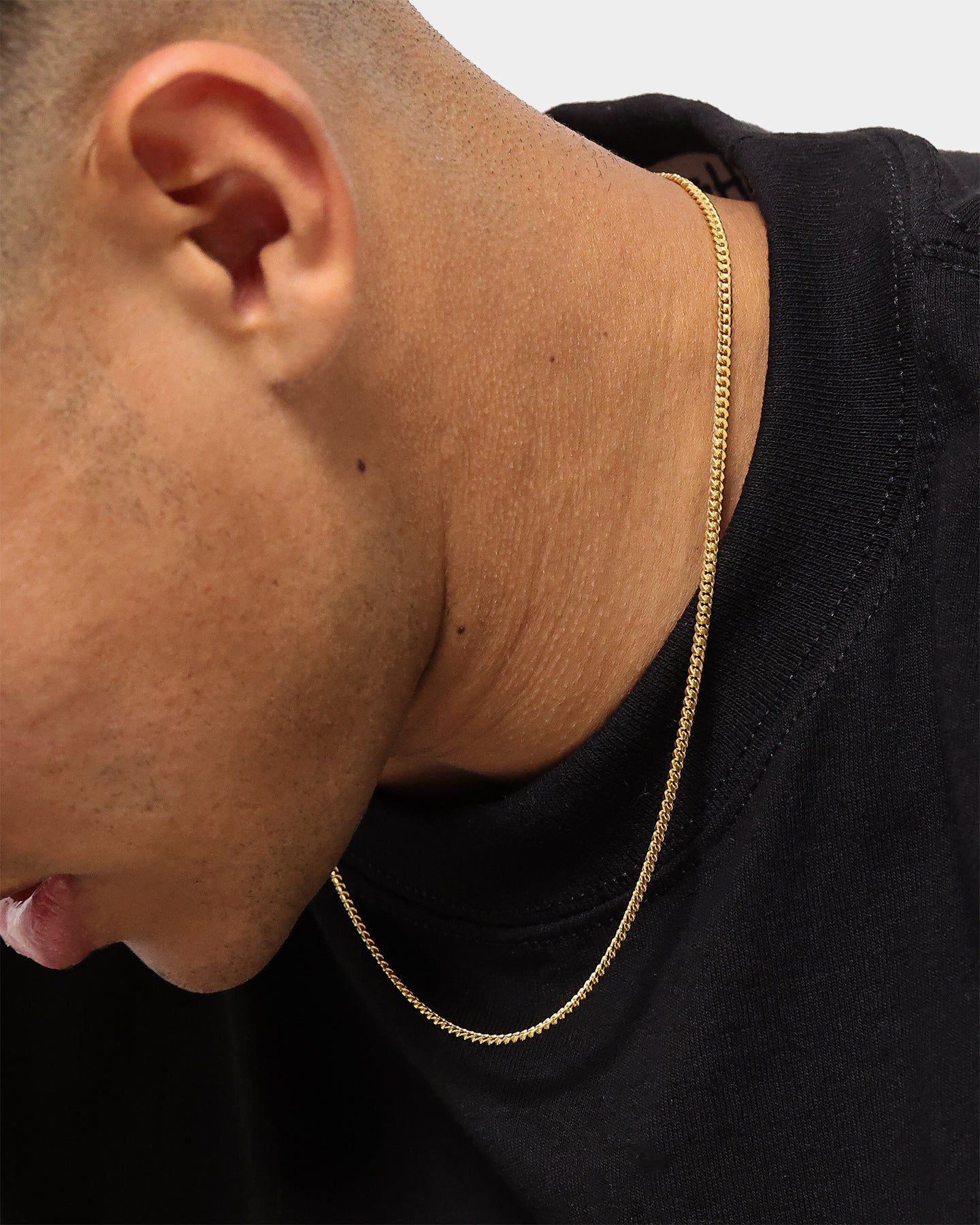 House Of Auric Cuban Link 2.5mm 18" Chain 18K Gold Vermeil sold by Culture Kings