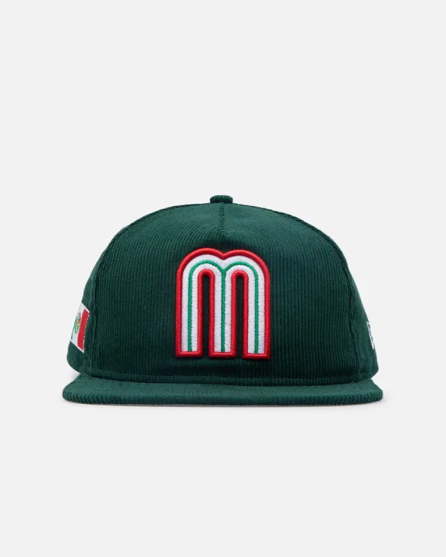 New Era Mexico National Baseball Team 'Mexican Cord Golfer' Corduroy Golfer Snapback Green sold by Culture Kings
