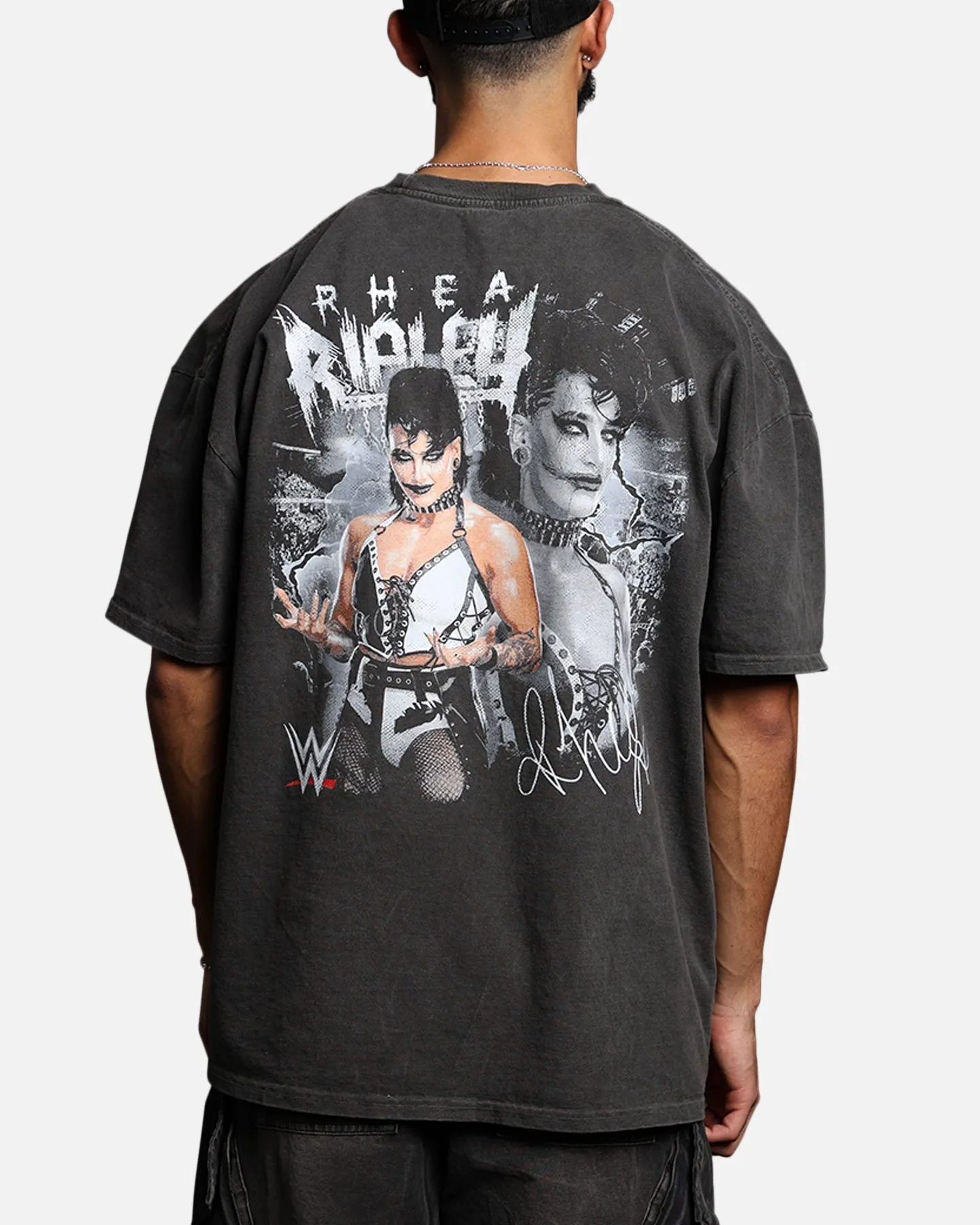 Culture Kings X WWE Rhea Ripley Vintage T-Shirt Black Wash sold by Culture Kings product image thumbnail 2