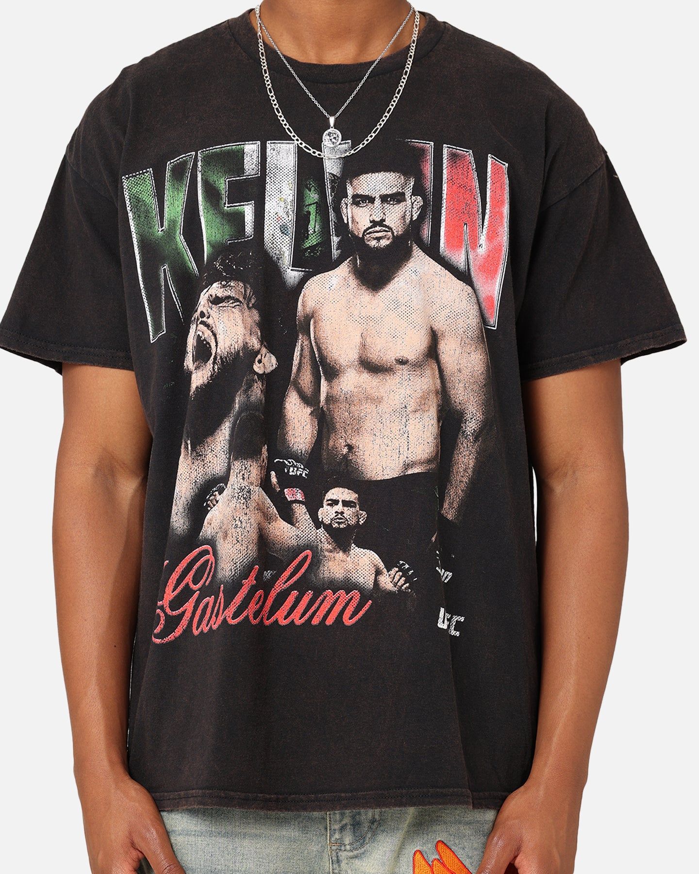 UFC By Goat Crew Kelvin Gastelum Vintage T-Shirt Black Wash sold by Culture Kings product image thumbnail 3