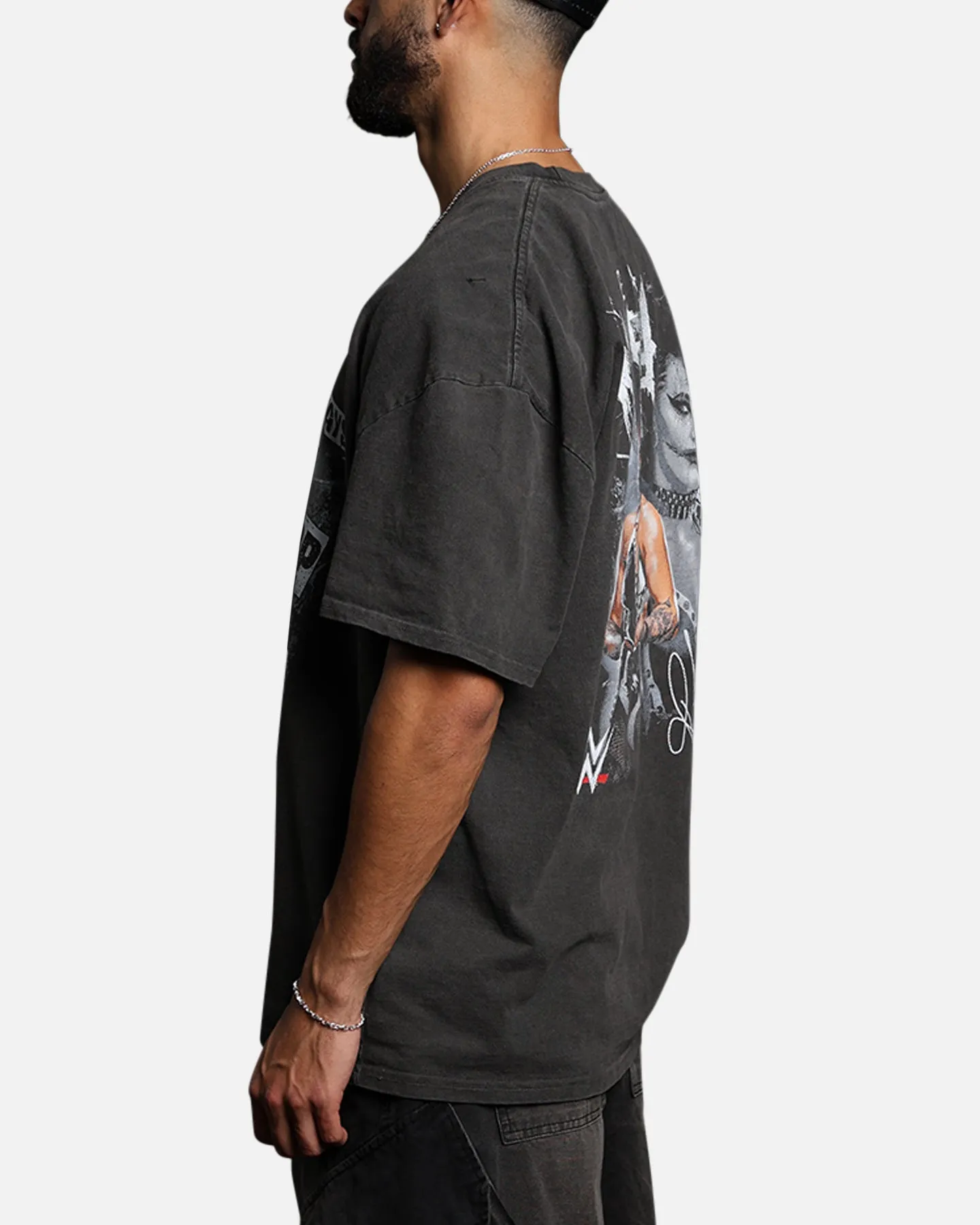 Culture Kings X WWE Rhea Ripley Vintage T-Shirt Black Wash sold by Culture Kings product image thumbnail 5