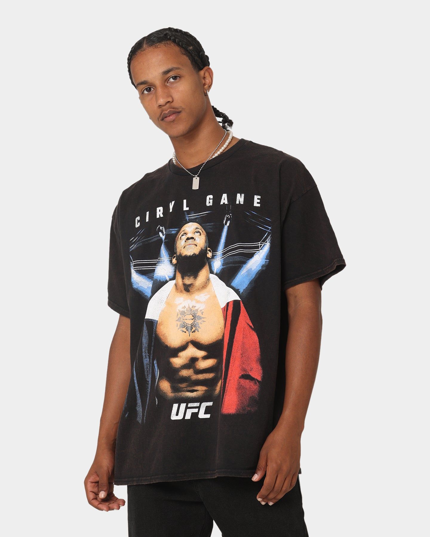 Goat Crew X UFC Ciryl Gane Vintage T-Shirt Black Wash sold by Culture Kings product image thumbnail 2