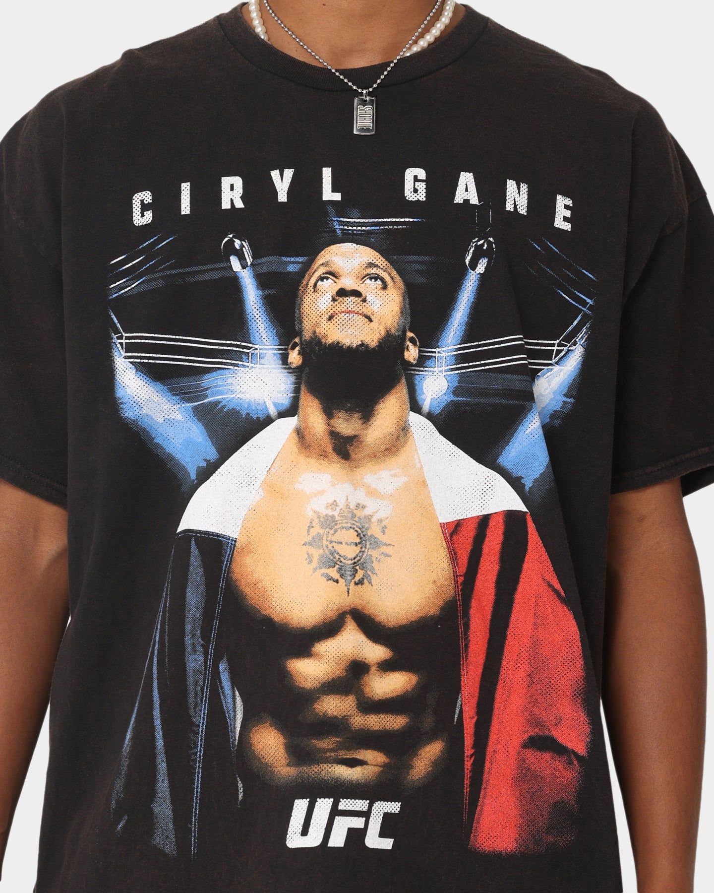 Goat Crew X UFC Ciryl Gane Vintage T-Shirt Black Wash sold by Culture Kings product image thumbnail 4
