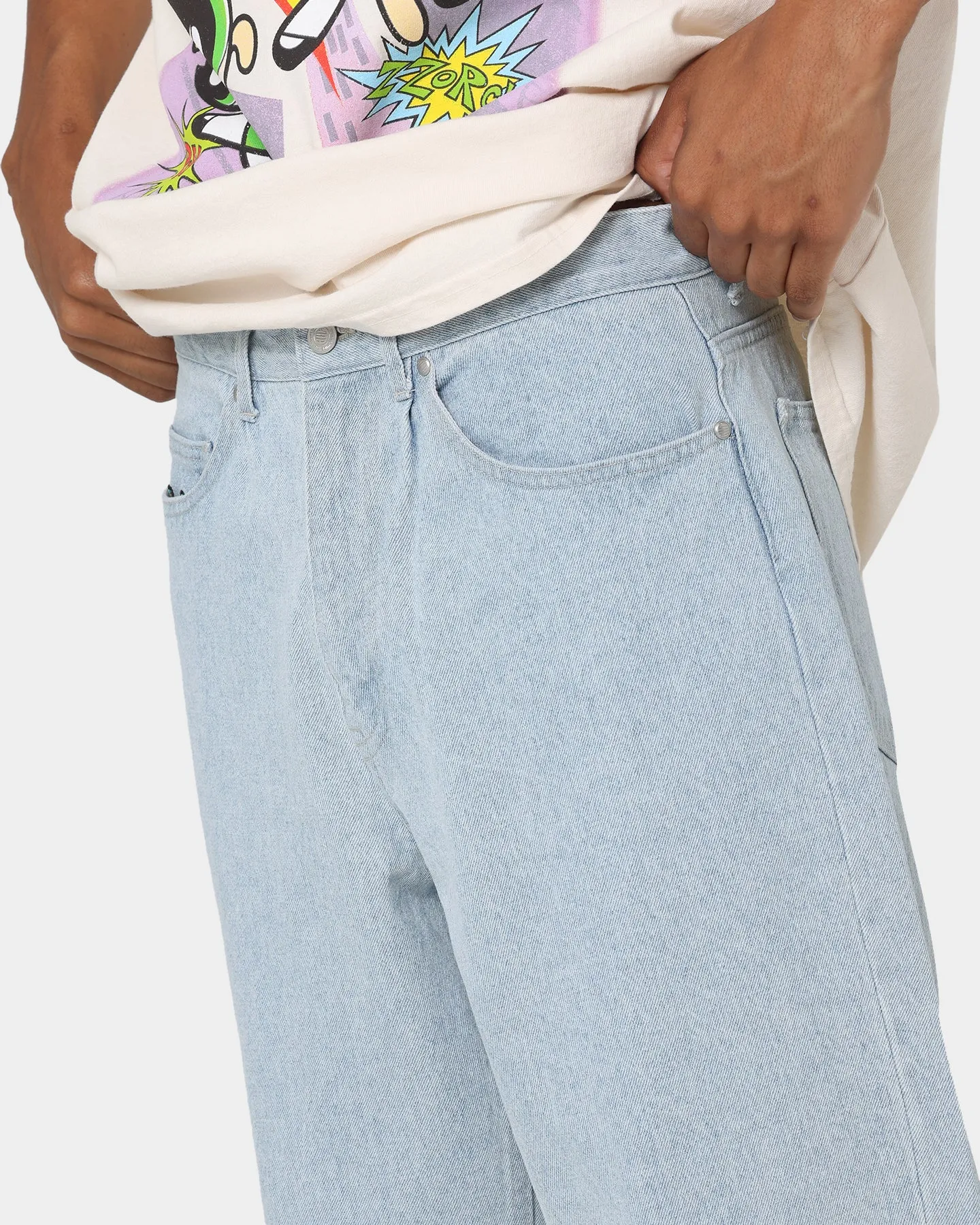 HUF Cromer Sig Pants Light Blue sold by Culture Kings product image thumbnail 4