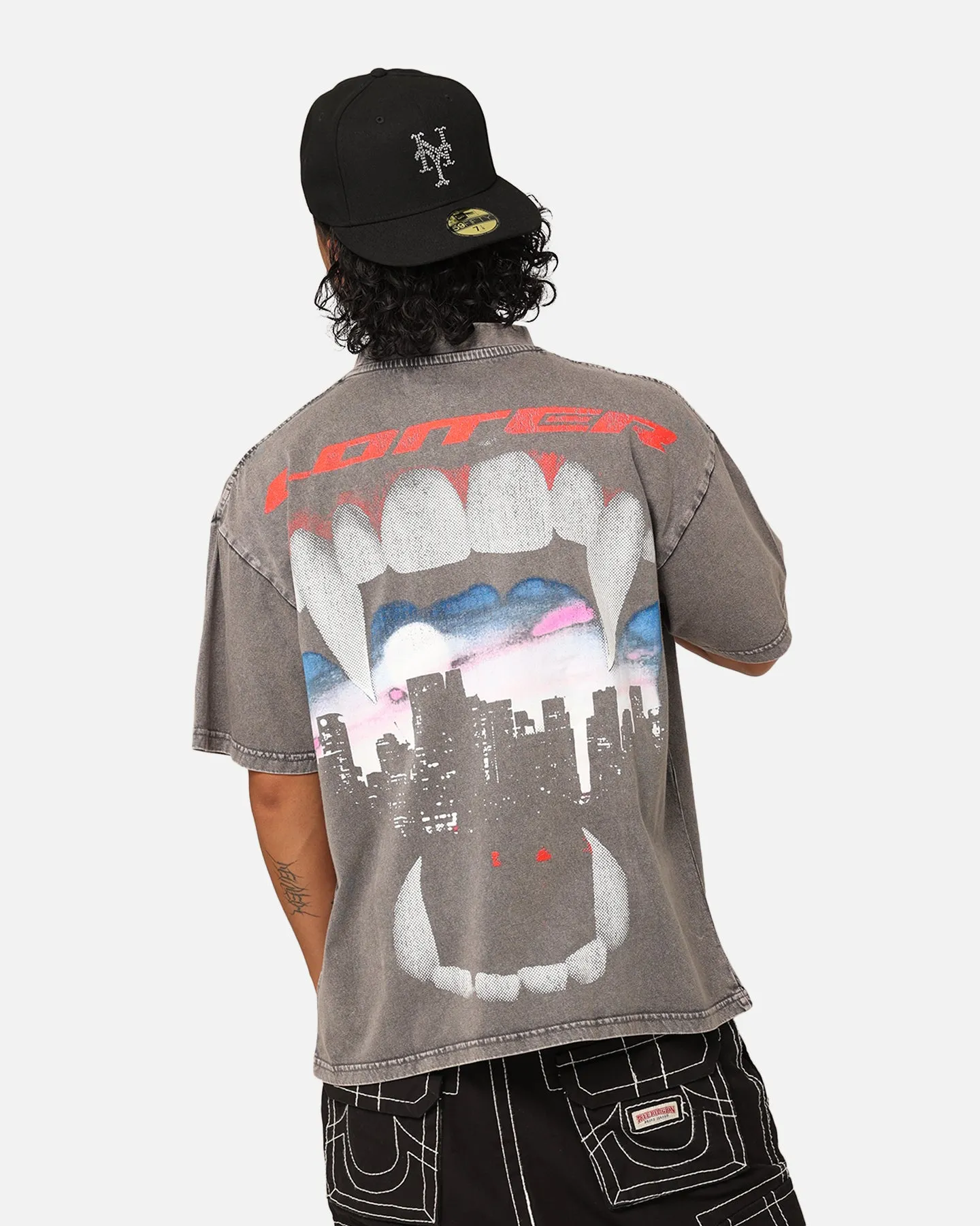Loiter Urban Beast Vintage T-Shirt Charcoal sold by Culture Kings product image thumbnail 2