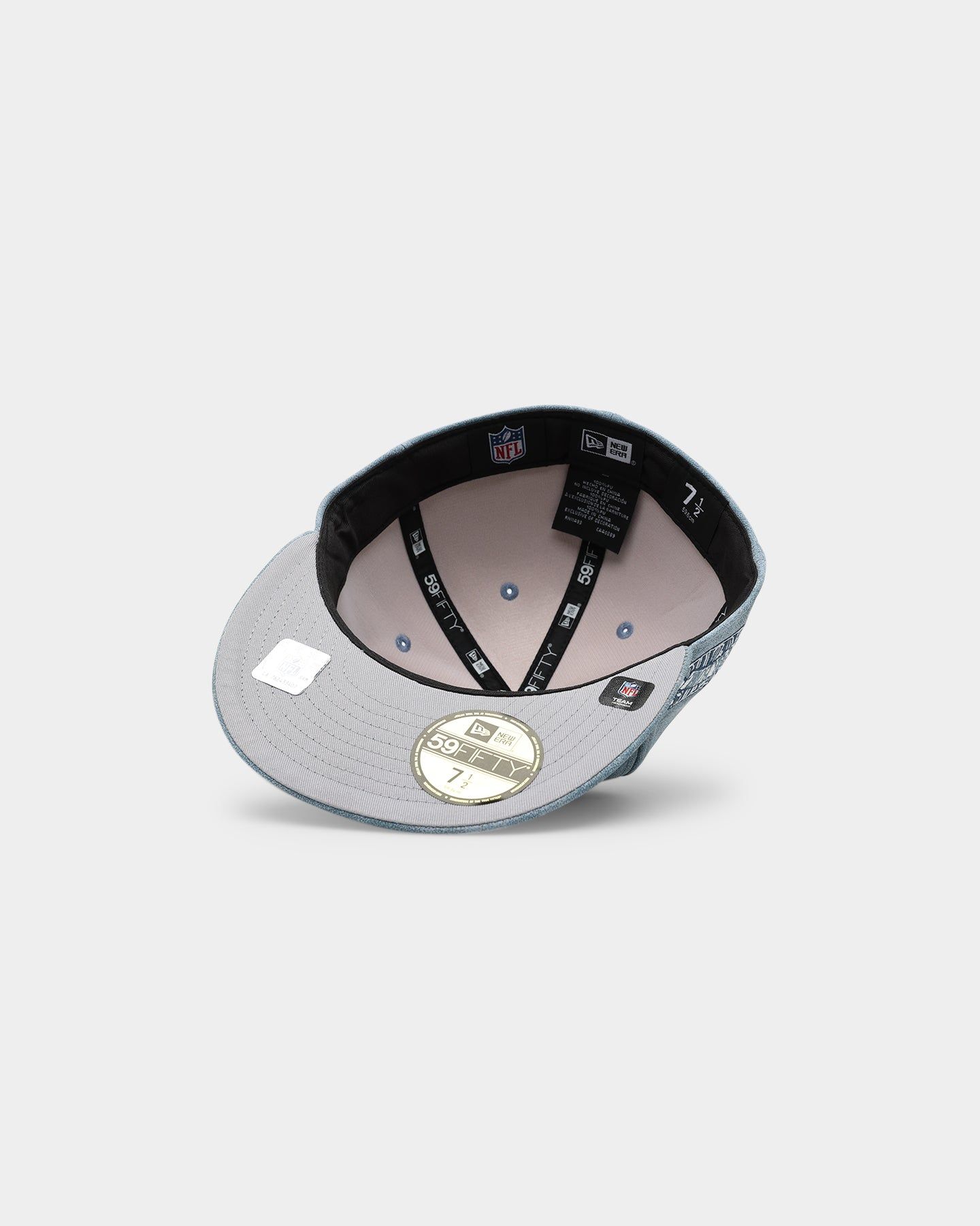 New Era Oakland Raiders 'Sky Blue Washed Suede' 59FIFTY Fitted Pastel Blue sold by Culture Kings product image thumbnail 6