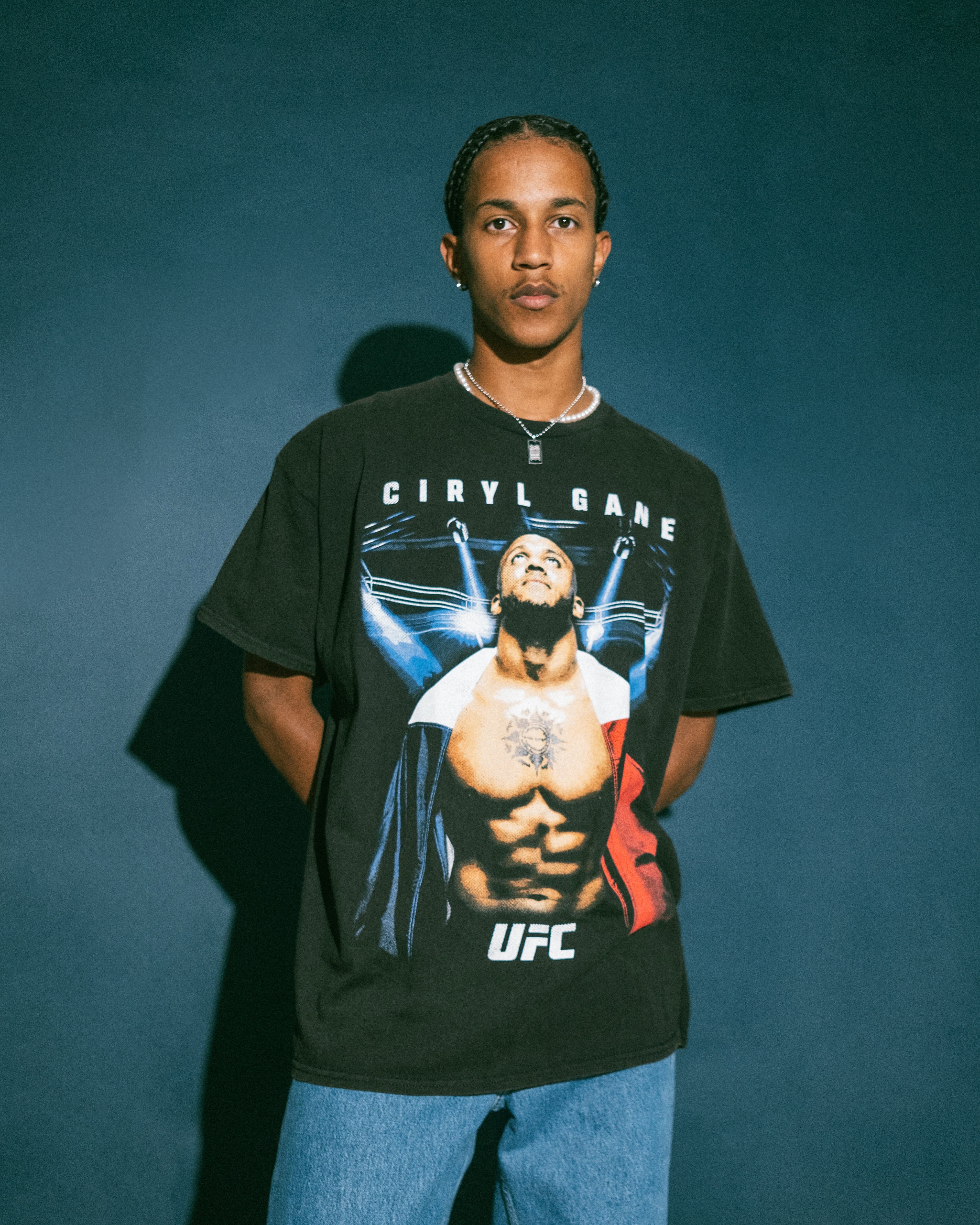 Goat Crew X UFC Ciryl Gane Vintage T-Shirt Black Wash sold by Culture Kings