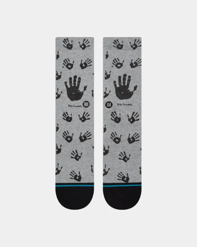 Stance House Of Mandela Crewcut Socks Grey sold by Culture Kings
