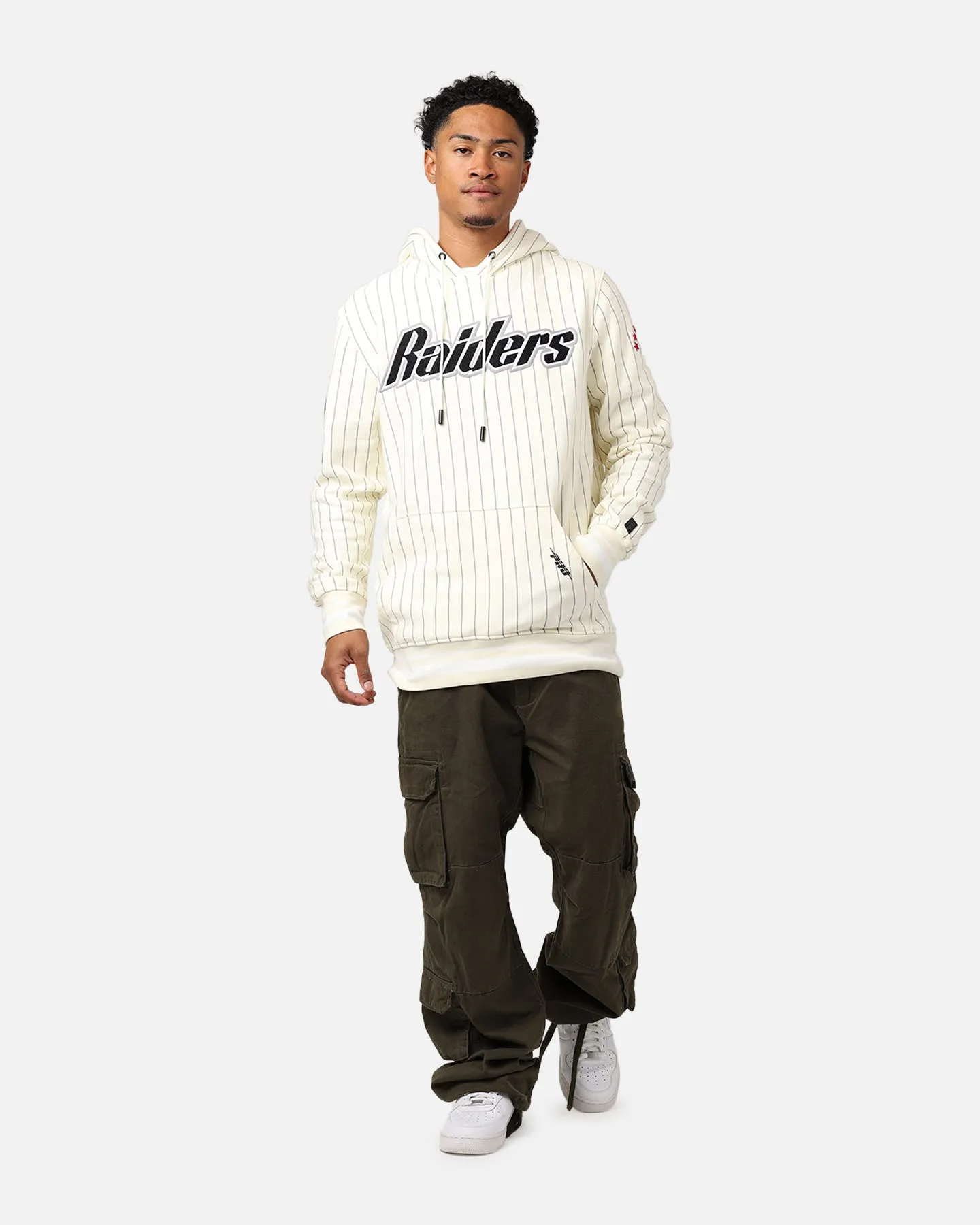 Pro Standard Las Vegas Raiders Pinstripe Hoodie Eggshell/Yellow sold by Culture Kings product image thumbnail 3