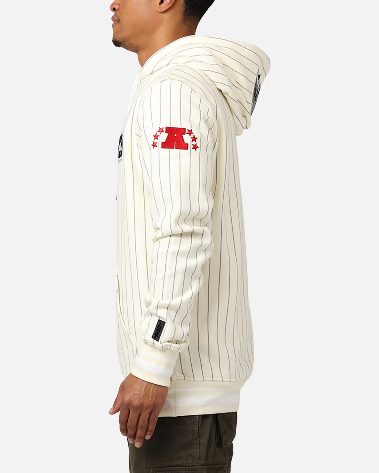 Pro Standard Las Vegas Raiders Pinstripe Hoodie Eggshell/Yellow sold by Culture Kings product image thumbnail 5