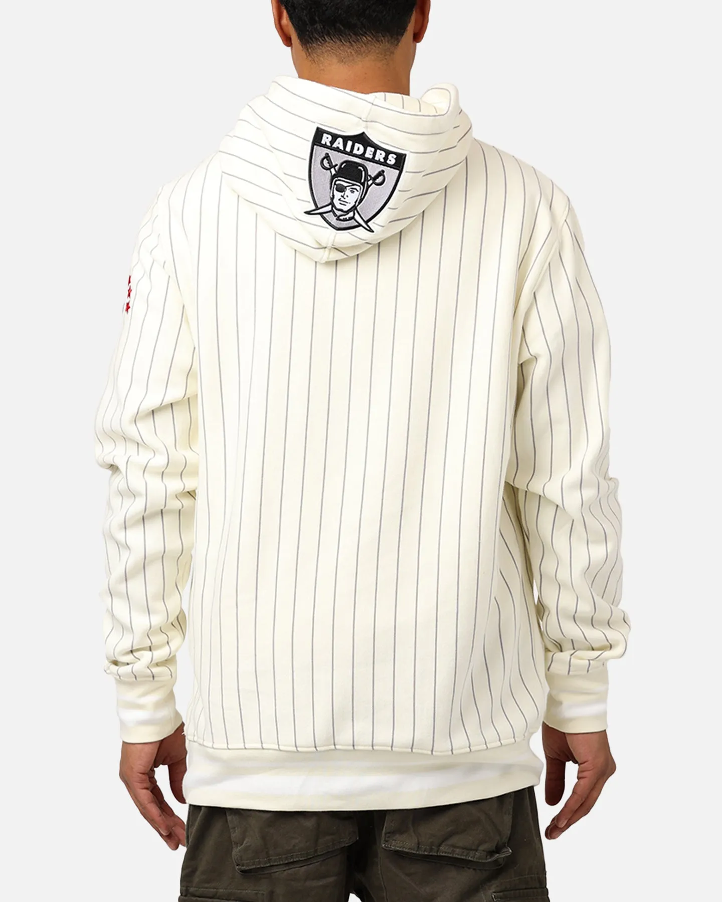 Pro Standard Las Vegas Raiders Pinstripe Hoodie Eggshell/Yellow sold by Culture Kings product image thumbnail 2