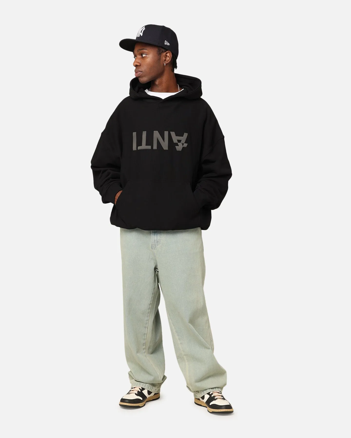 The Anti Order Anti Logo Boxy Hoodie Black sold by Culture Kings product image thumbnail 3