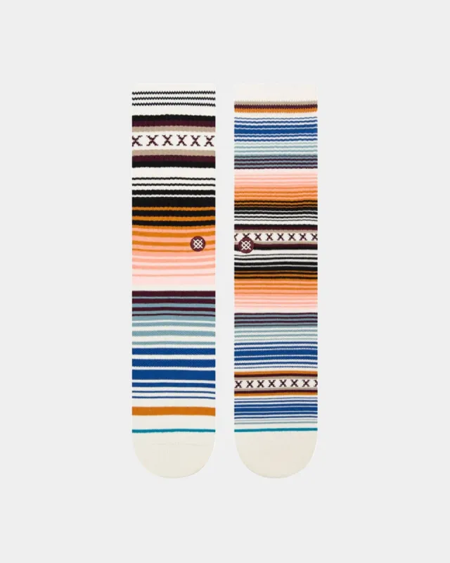 Stance Curren St Crewcut Socks Wine sold by Culture Kings