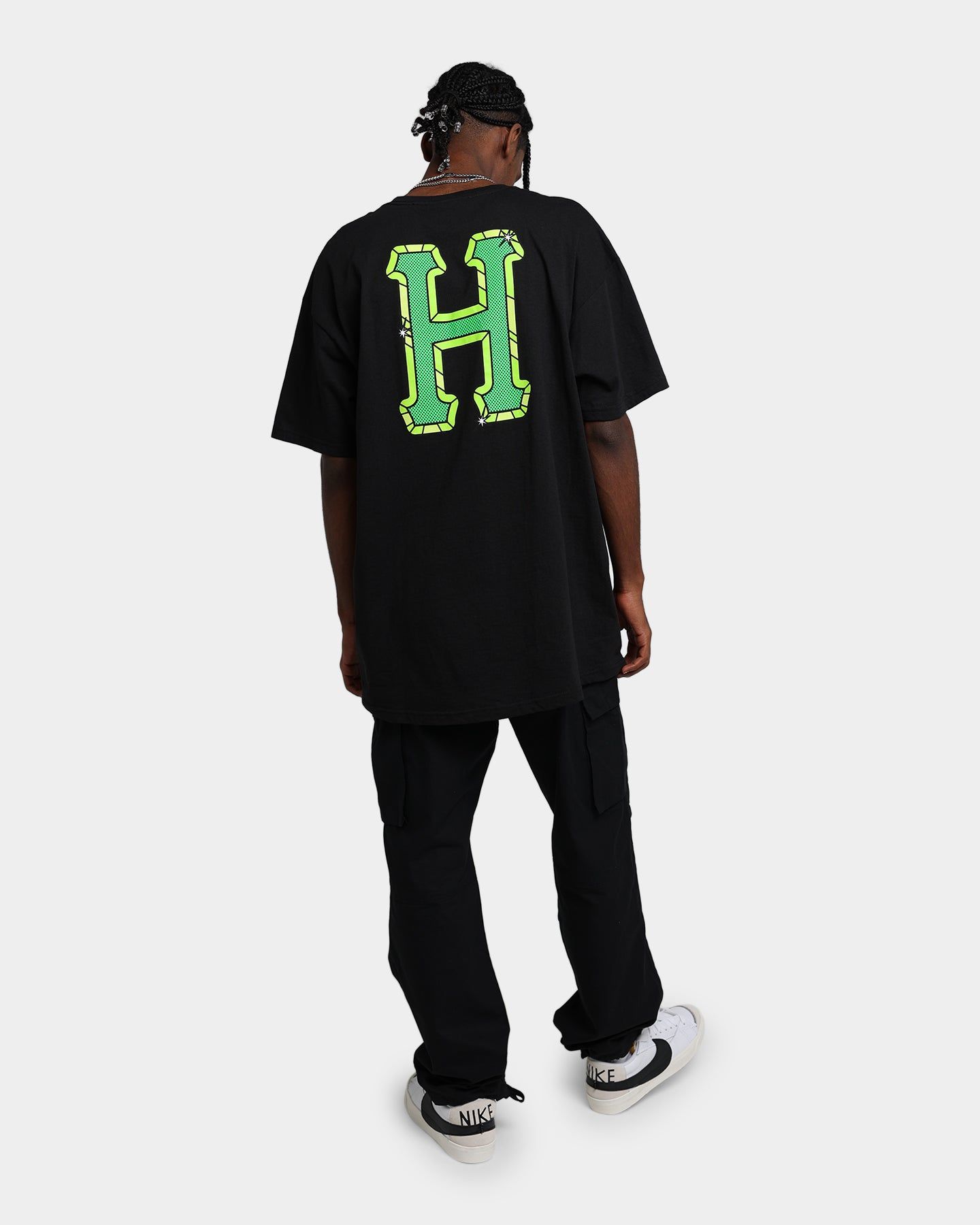 HUF Amazing H Short Sleeve T-Shirt Black sold by Culture Kings product image thumbnail 3