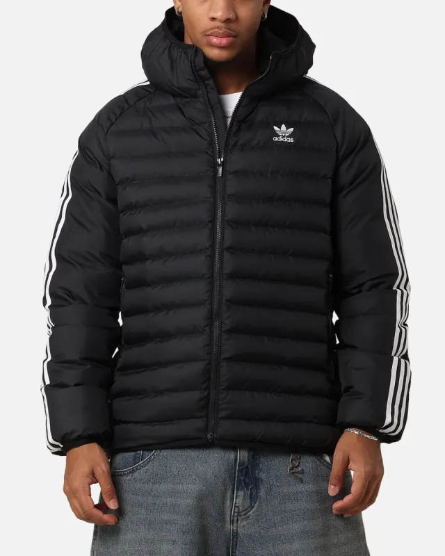 Adidas Padded Hooded Jacket Black/White sold by Culture Kings