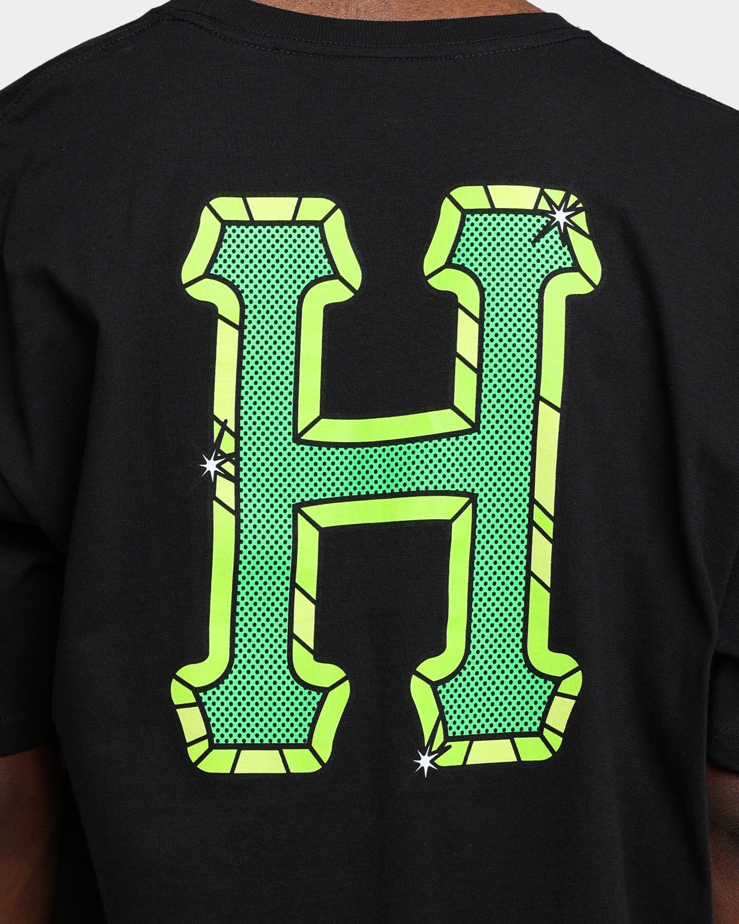 HUF Amazing H Short Sleeve T-Shirt Black sold by Culture Kings product image thumbnail 2