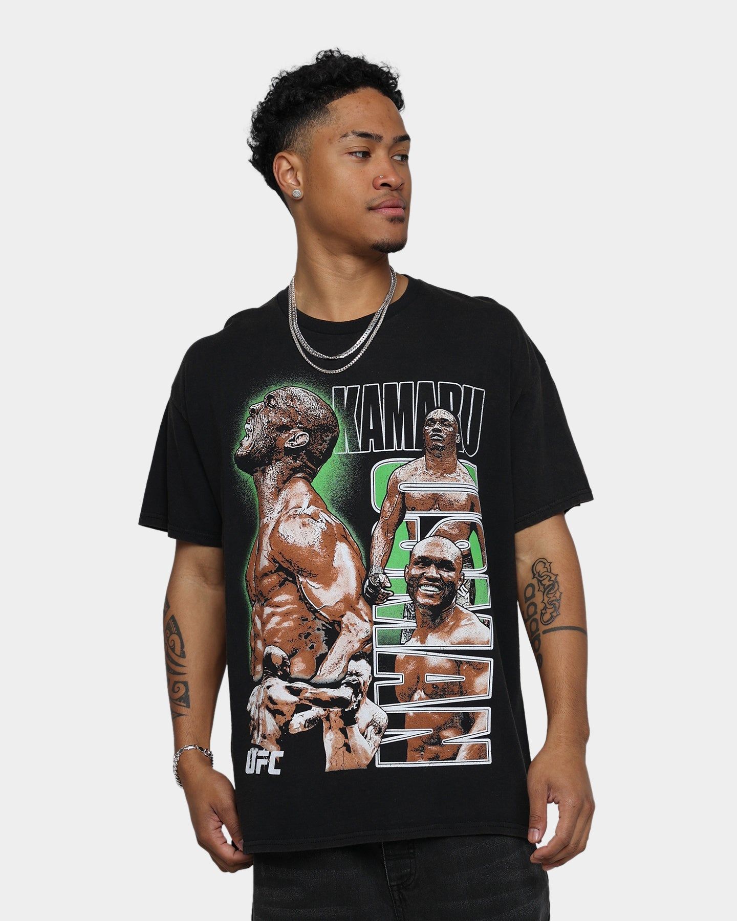 Goat Crew X UFC Kamaru Usman Vintage T-Shirt Black Wash sold by Culture Kings