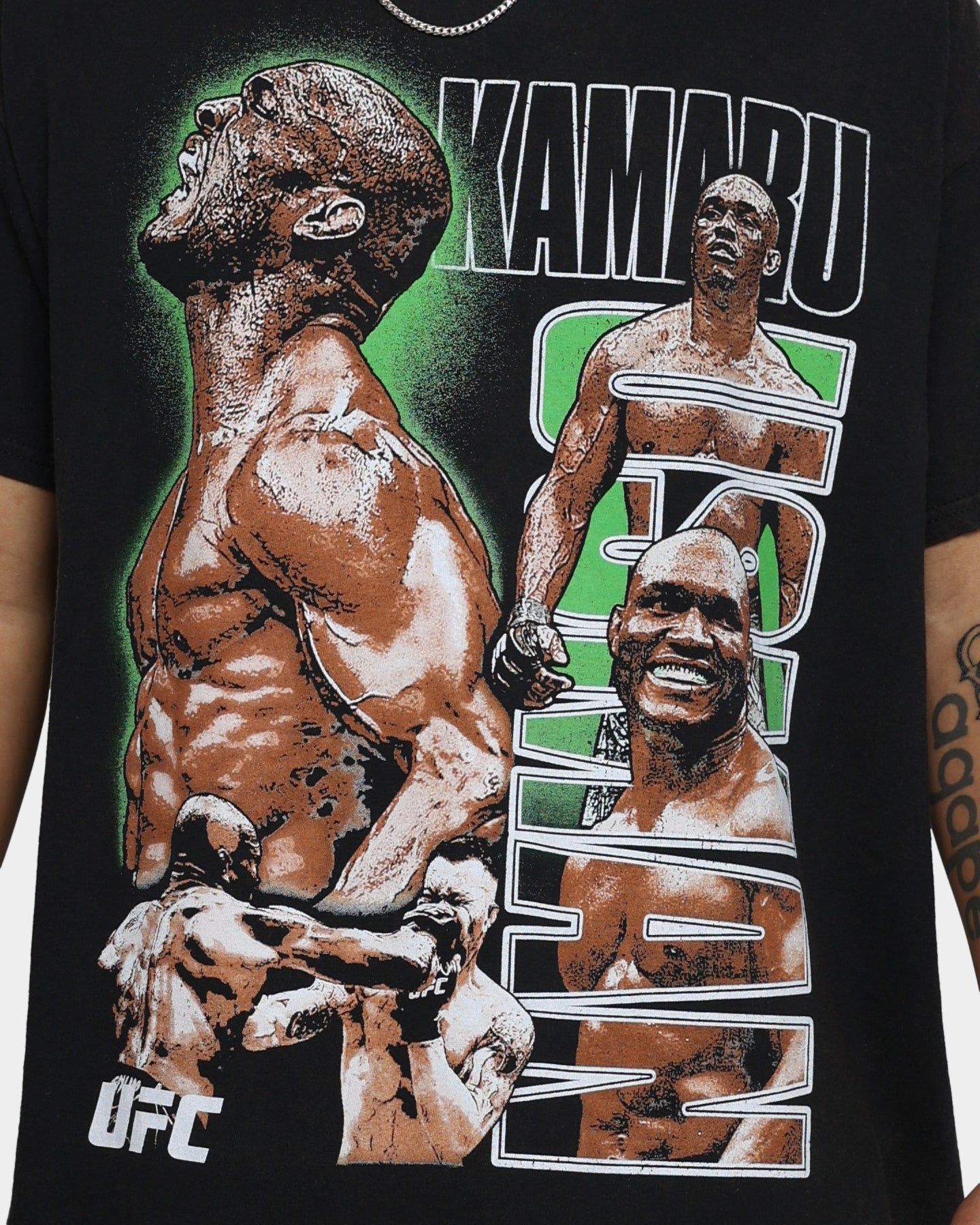 Goat Crew X UFC Kamaru Usman Vintage T-Shirt Black Wash sold by Culture Kings product image thumbnail 3