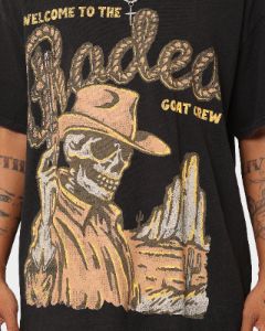 Goat Crew Goat Rodeo Vintage T-Shirt Black Wash sold by Culture Kings