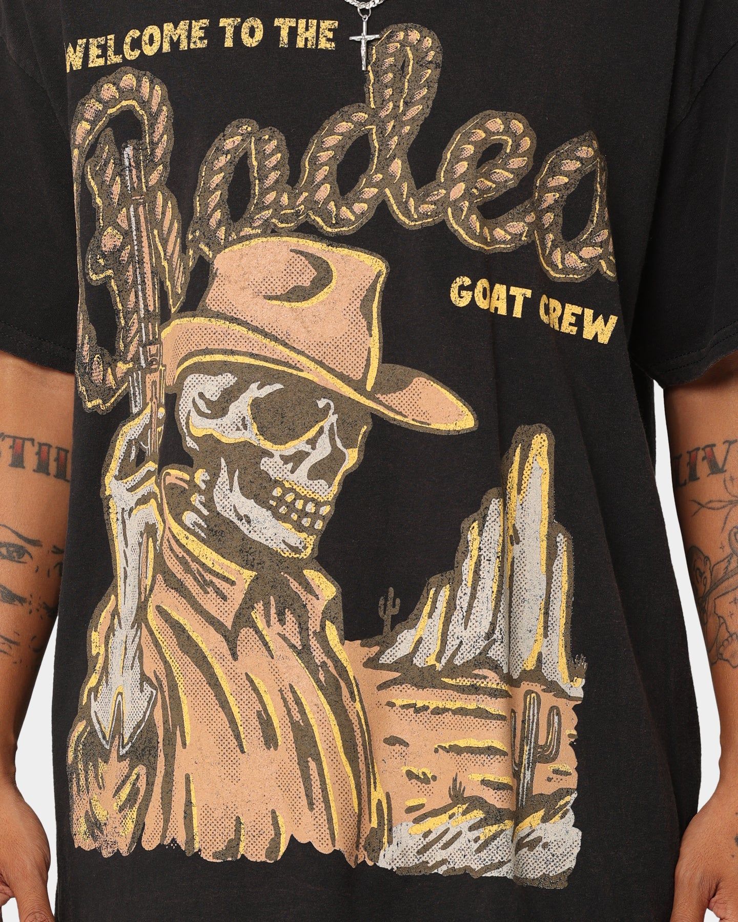 Goat Crew Goat Rodeo Vintage T-Shirt Black Wash sold by Culture Kings product image thumbnail 3