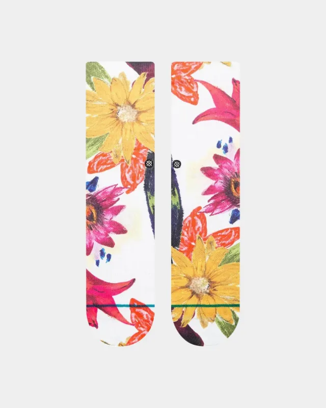 Stance Women's Lucid Crewcut Socks Off White sold by Culture Kings